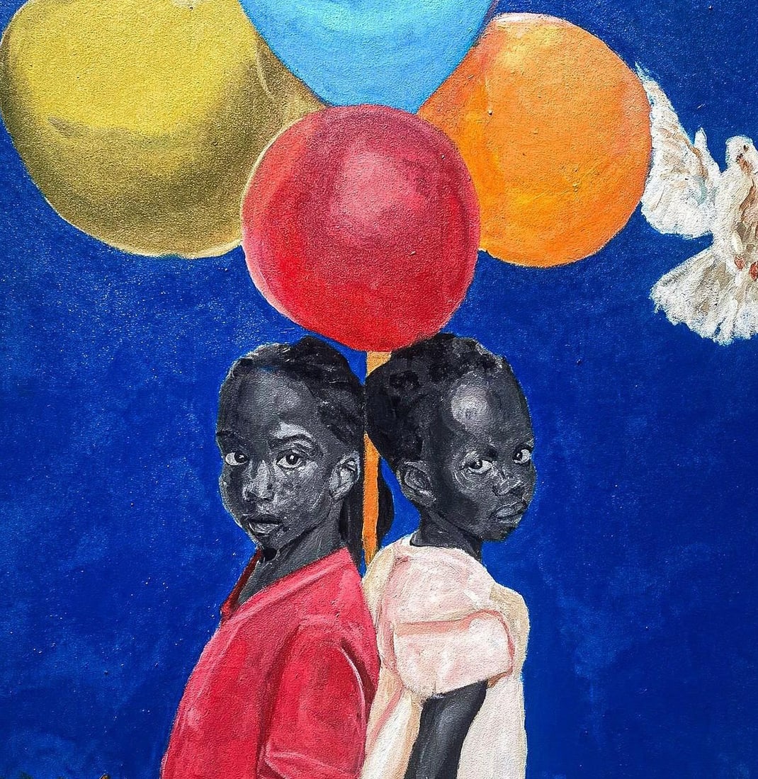 Benjamin Akinsoji, Discover 2 - 21st Century, Contemporary, Figurative, Children, Africa, Balloons, - 11