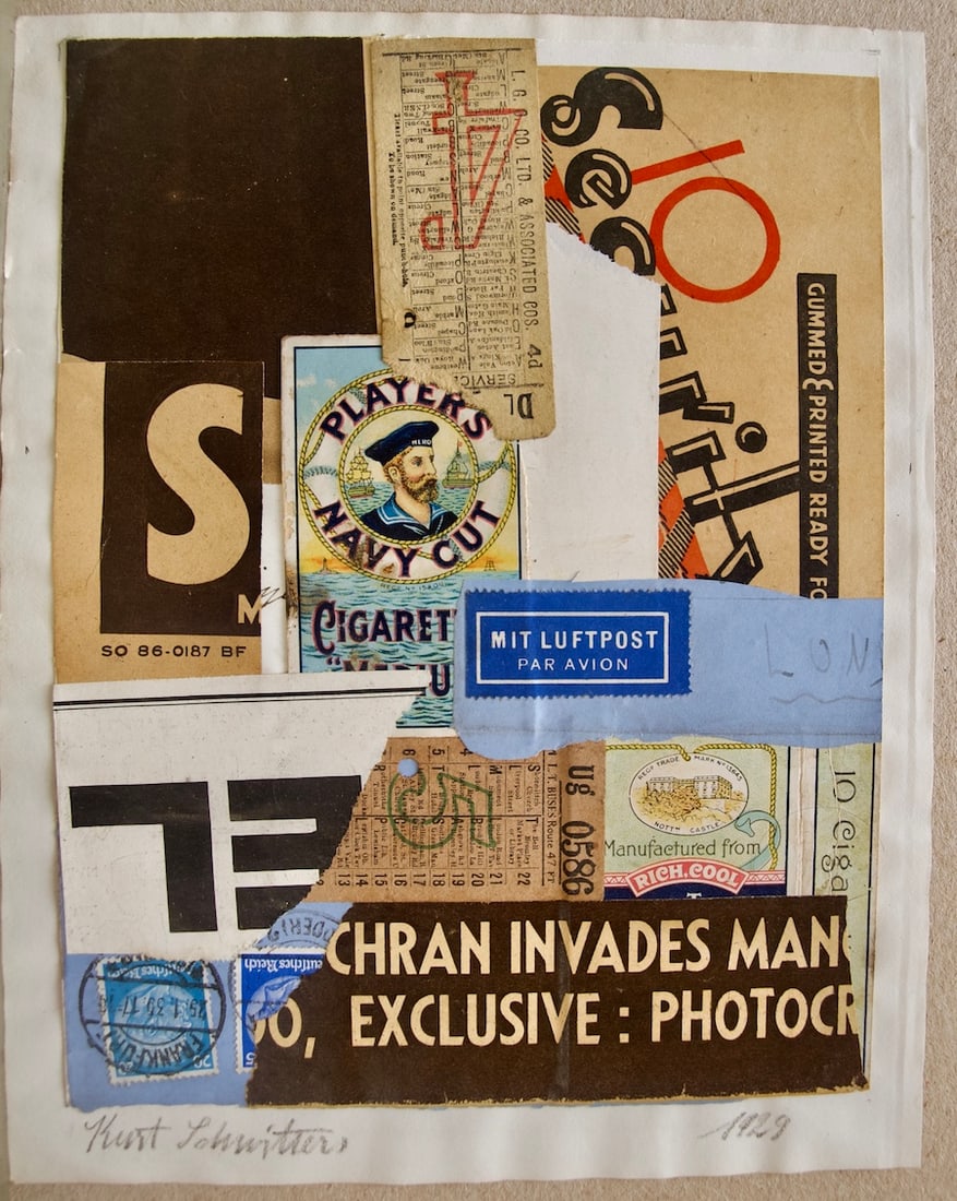 In the Manner of Kurt SCHWITTERS 1887-1948 (Public Domain). - 2