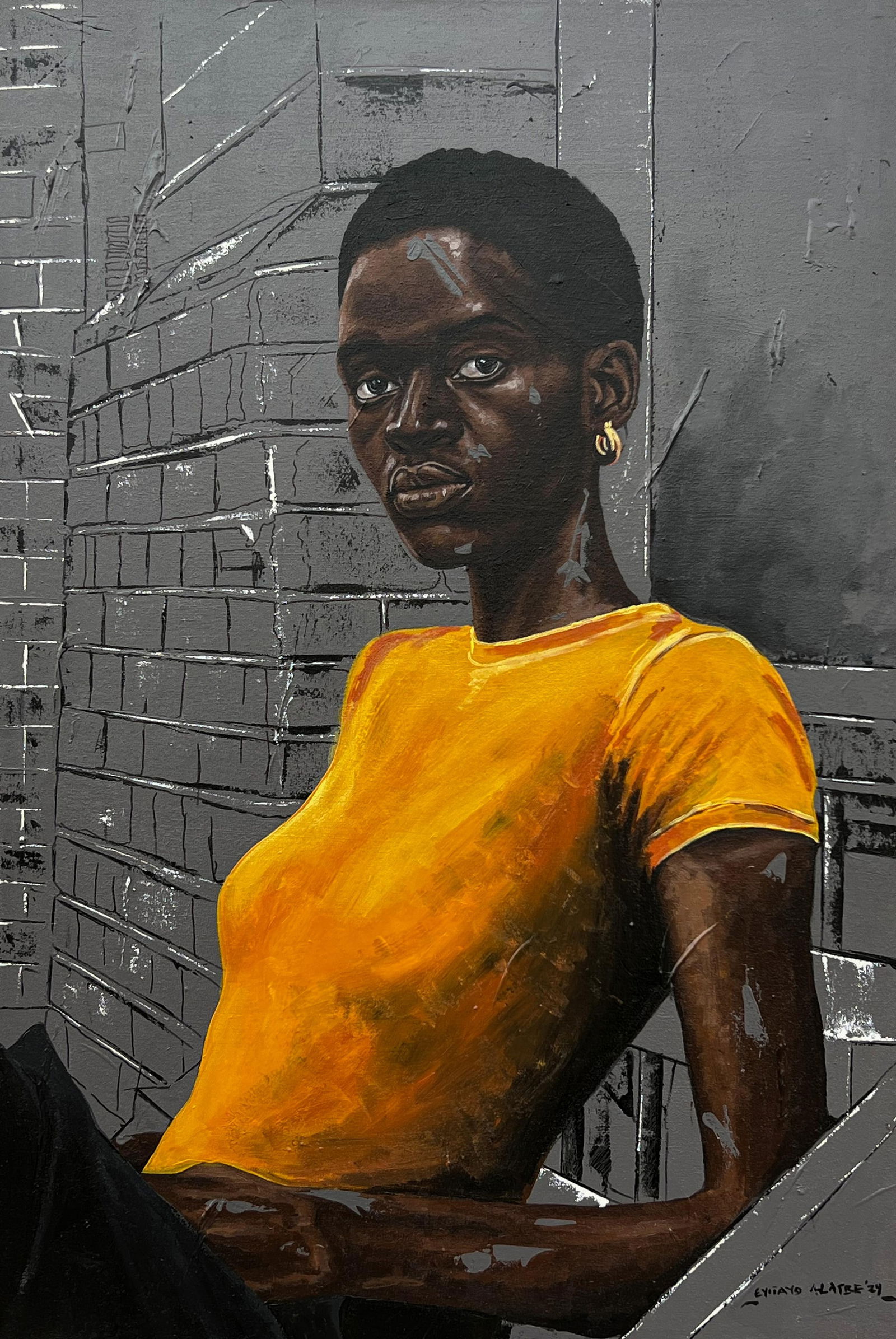 Eyitayo Alagbe , Soul of the City - 21st Century, Contemporary, Figurative Portrait, Africa Women, - 8