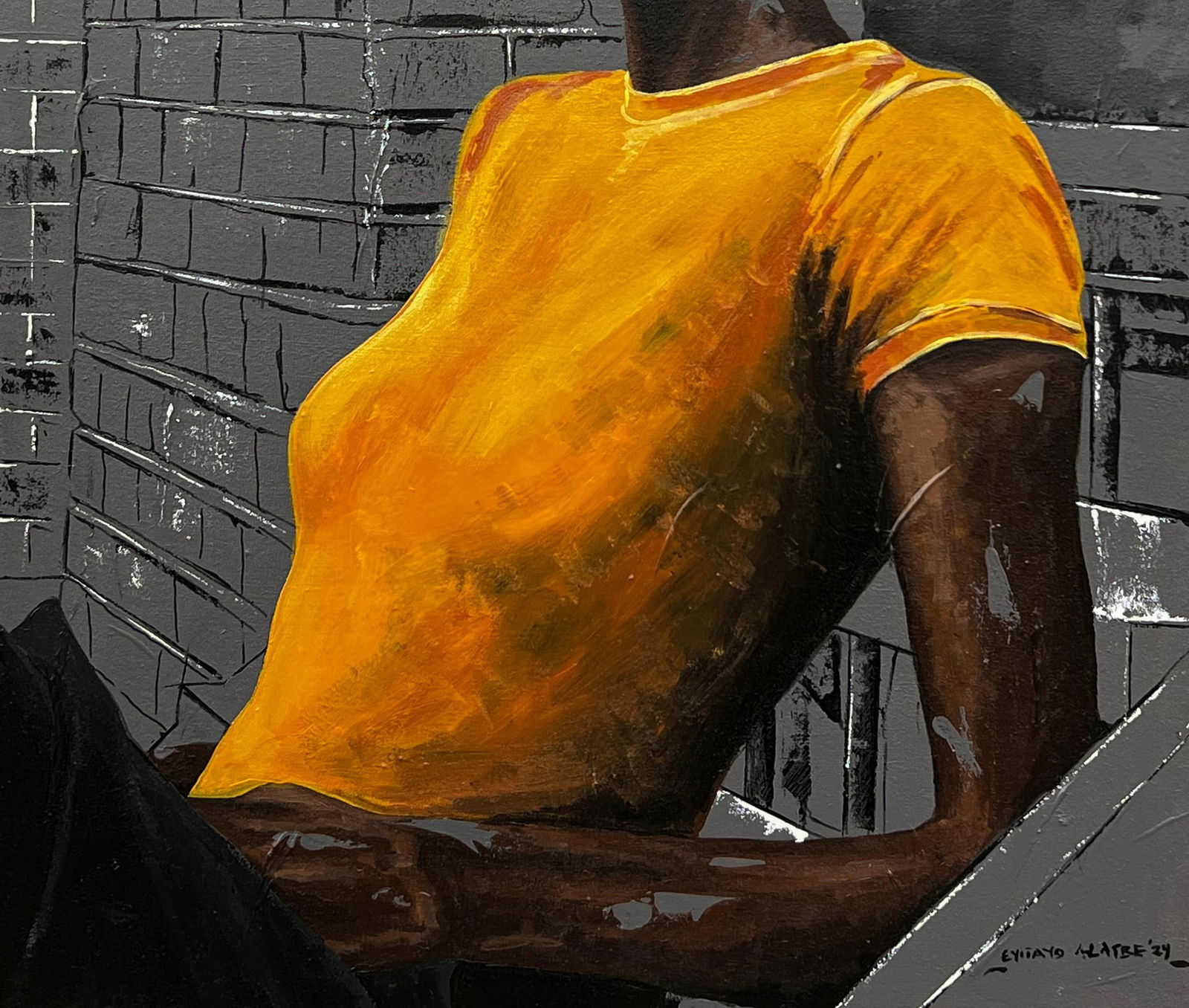 Eyitayo Alagbe , Soul of the City - 21st Century, Contemporary, Figurative Portrait, Africa Women, - 2