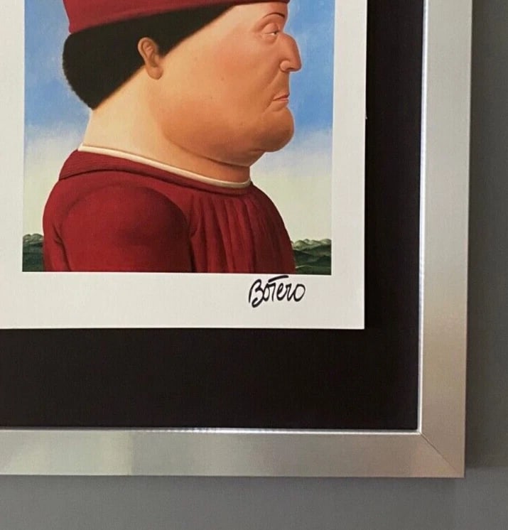 FERNANDO BOTERO + AWESOME SIGNED VINTAGE PRINT + FROM COLOMBIA + IN NEW FRAME! - 2