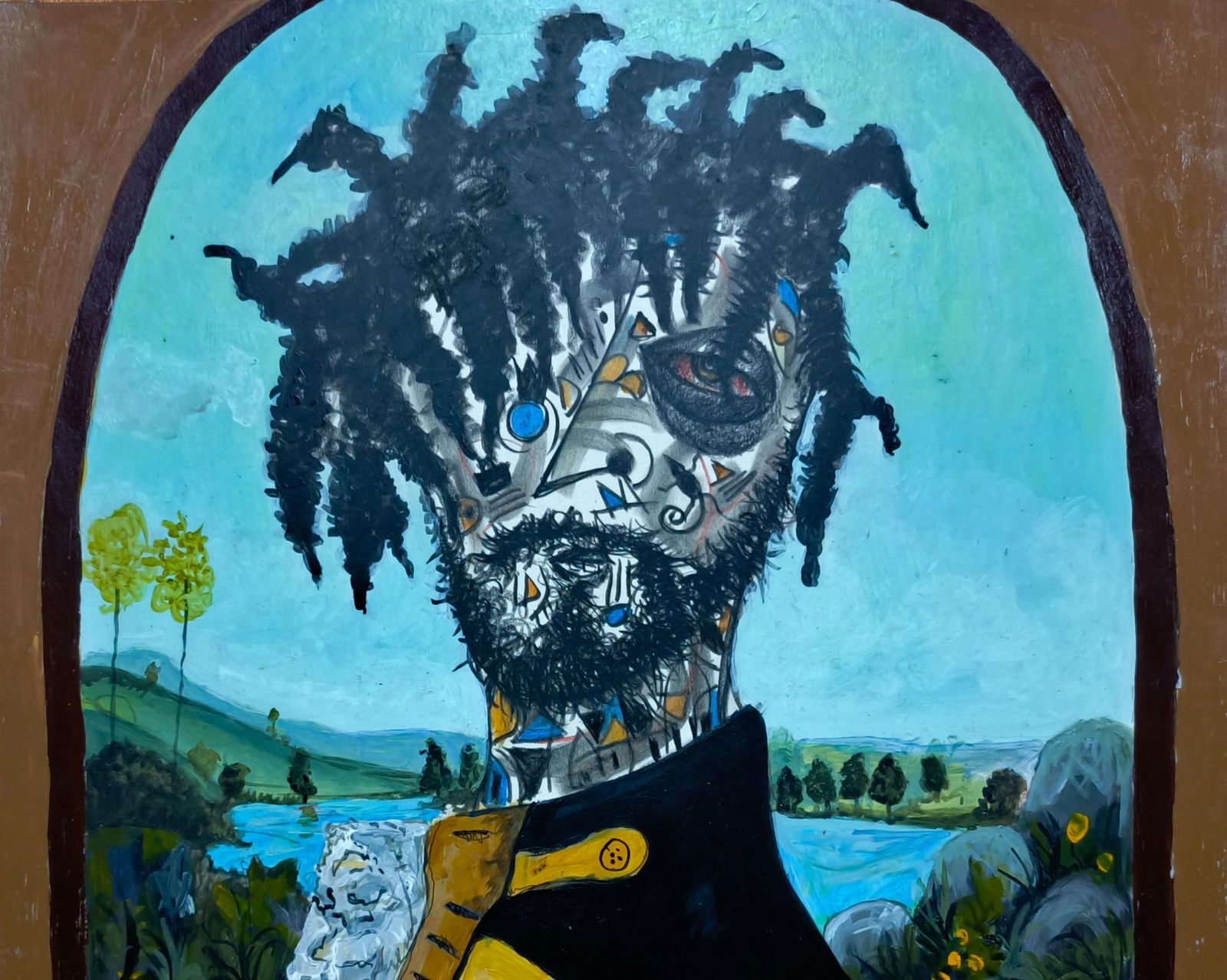 Fredrick Idele, Solitude 1 - 21st Century, Contemporary, Neo-Expressionism, Mixed Media, Africa, - 9