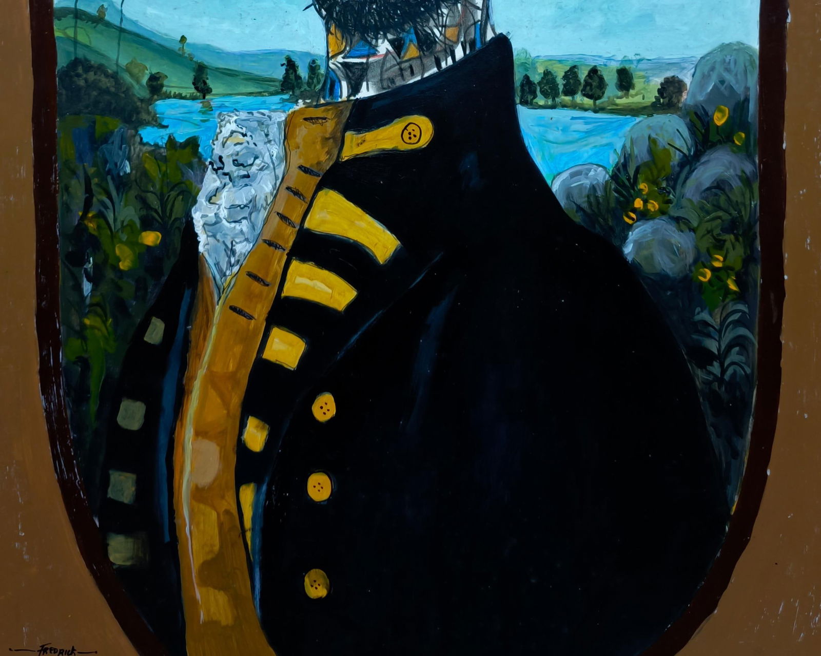 Fredrick Idele, Solitude 1 - 21st Century, Contemporary, Neo-Expressionism, Mixed Media, Africa, - 6