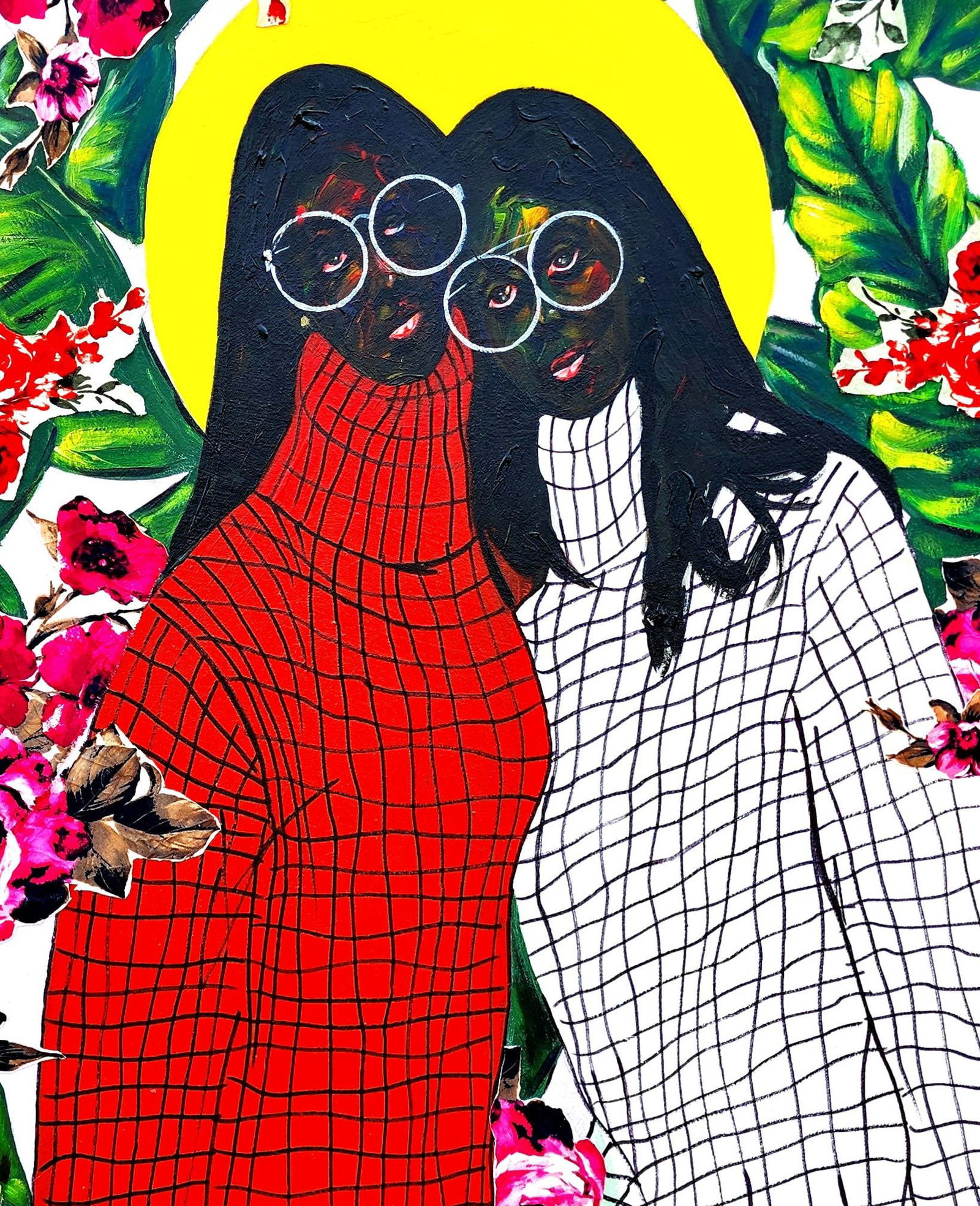 Abayomi Odetomi, Bestty - 21st Century, Contemporary, Figurative, Portrait, Women, Love, Floral, - 8