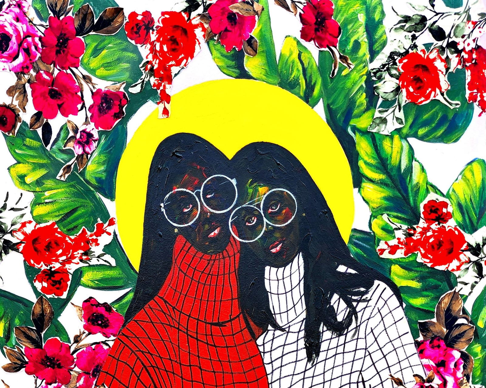 Abayomi Odetomi, Bestty - 21st Century, Contemporary, Figurative, Portrait, Women, Love, Floral, - 6