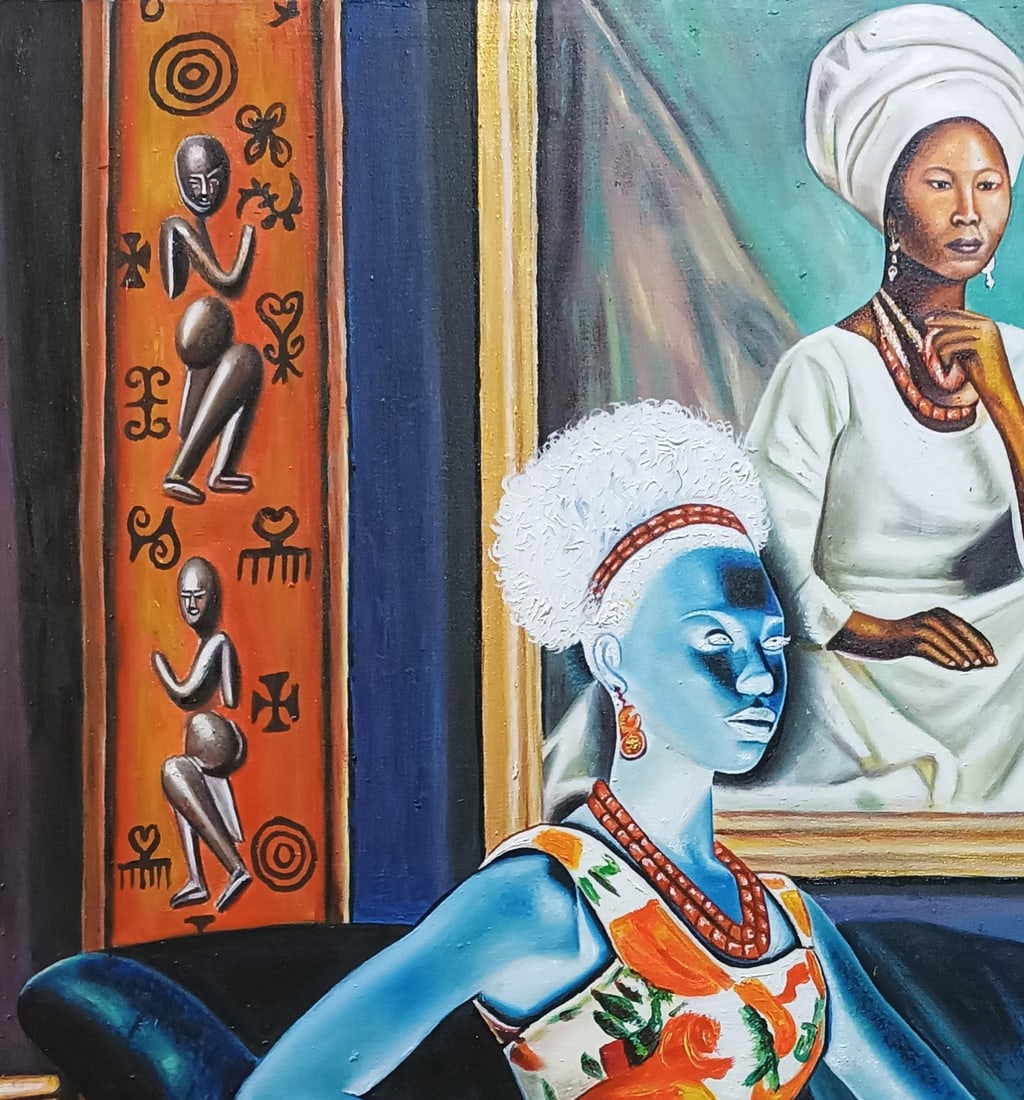 Mayowa Adekile, Elegant Soul of Lady Asake - 21st Century, Contemporary, Figurative Art, Women, - 11