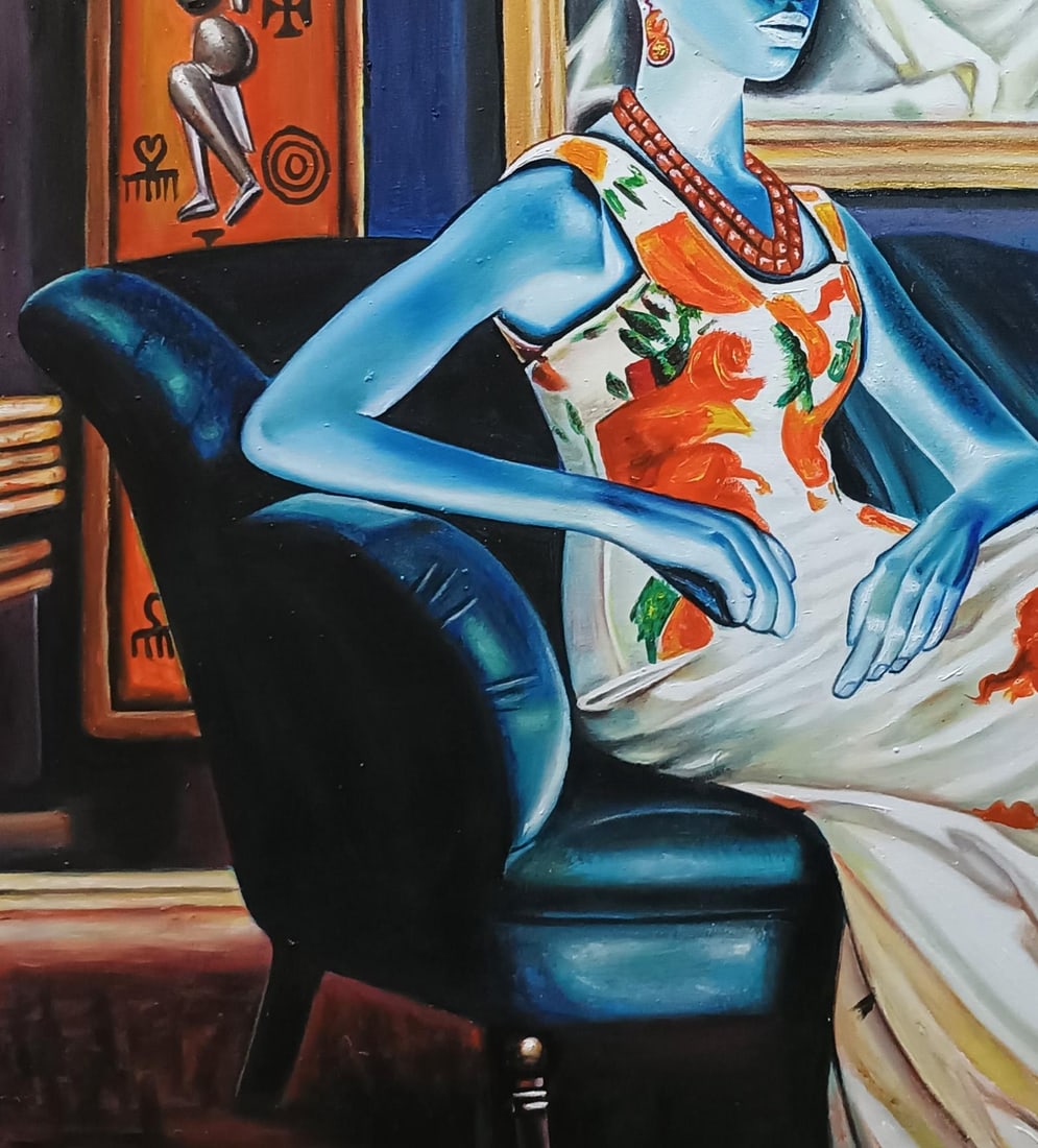 Mayowa Adekile, Elegant Soul of Lady Asake - 21st Century, Contemporary, Figurative Art, Women, - 13