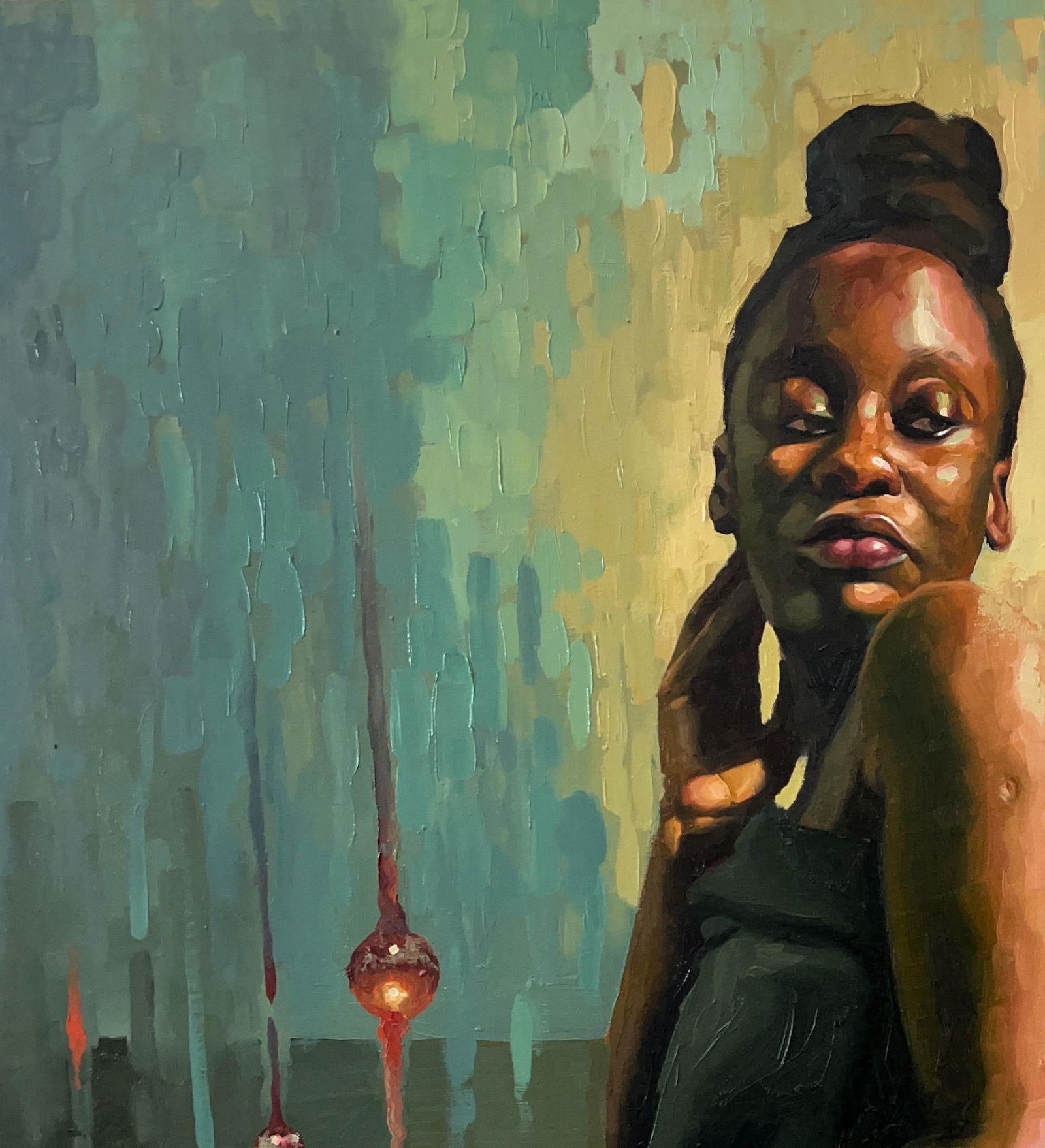 Elisha Nyong, To The One Who Knows 1 - 21st Century, Contemporary, Figurative Portrait, Women, 2024 - 12