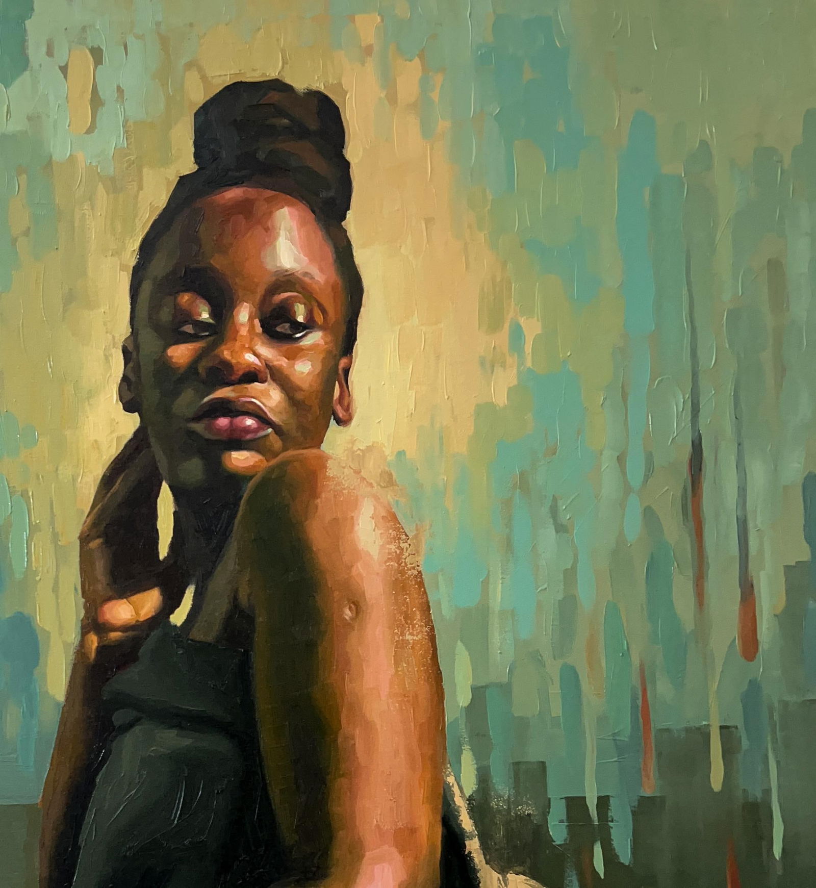 Elisha Nyong, To The One Who Knows 1 - 21st Century, Contemporary, Figurative Portrait, Women, 2024 - 13