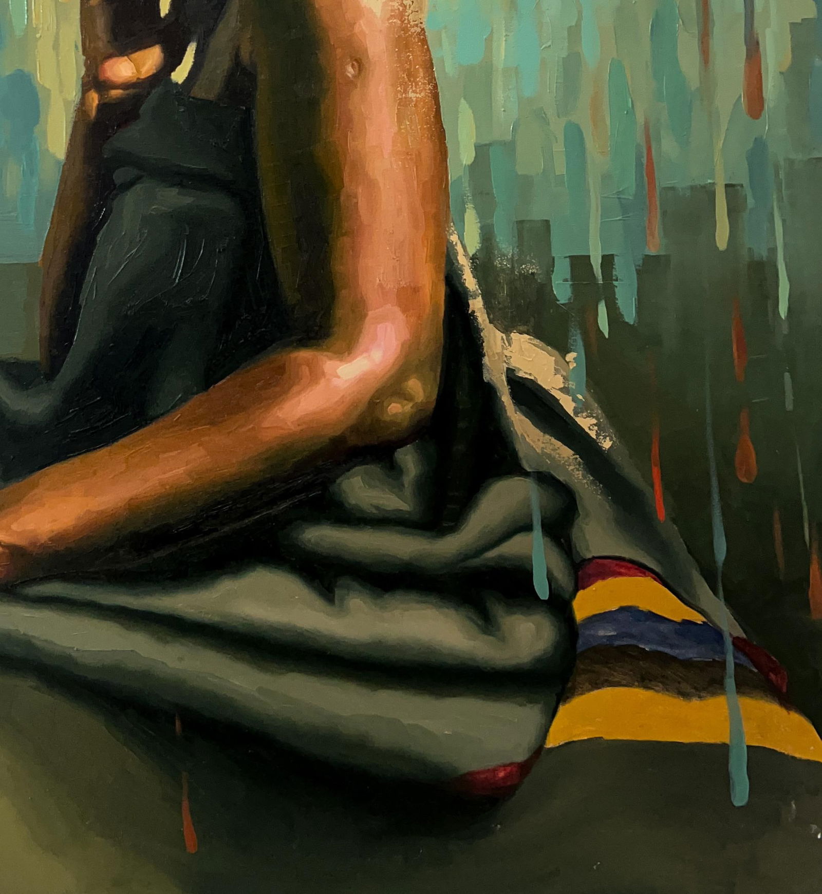 Elisha Nyong, To The One Who Knows 1 - 21st Century, Contemporary, Figurative Portrait, Women, 2024 - 15