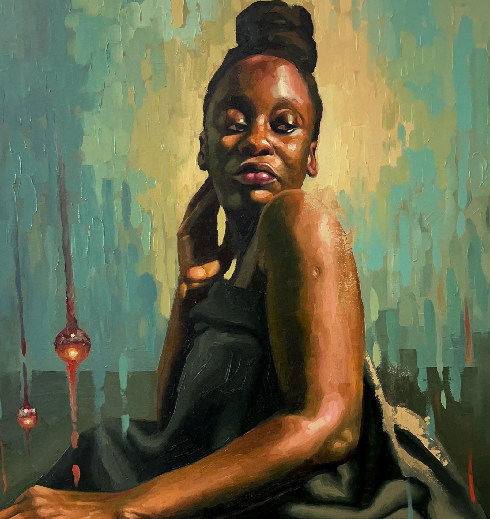 Elisha Nyong, To The One Who Knows 1 - 21st Century, Contemporary, Figurative Portrait, Women, 2024 - 4