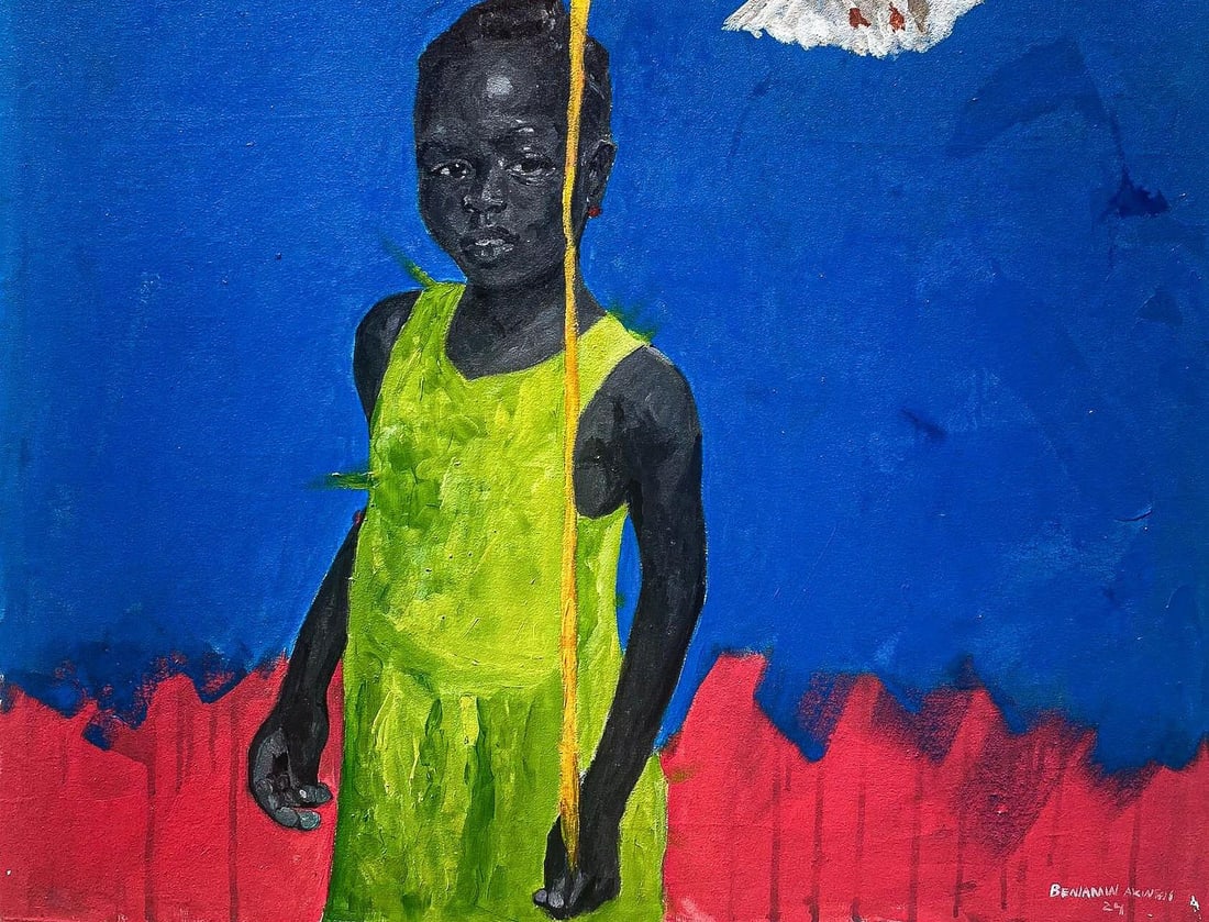 Benjamin Akinsoji, Discover 1 - 21st Century, Contemporary, Figurative, Children, Africa, Balloons, - 6