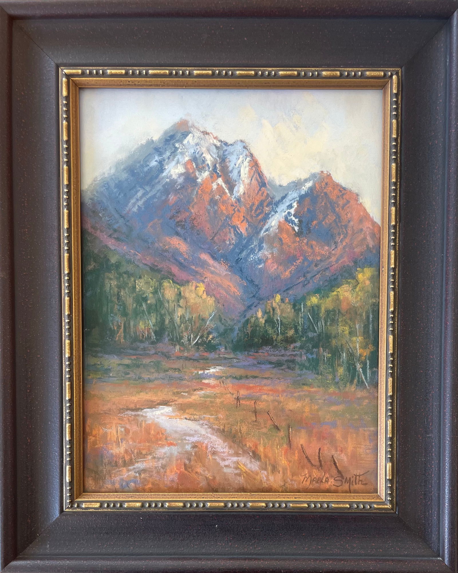 Untitled (Mountain landscape with fence) (1 of 2)