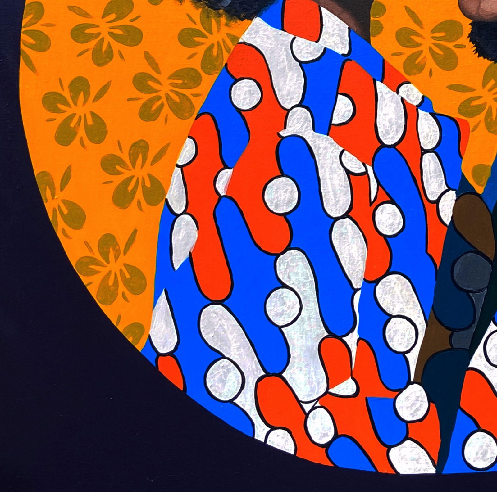 Oyeleye Feranmi, Sisterhood 1 (Love and Strength) - 21st Century, Contemporary, Figurative, Love, - 8