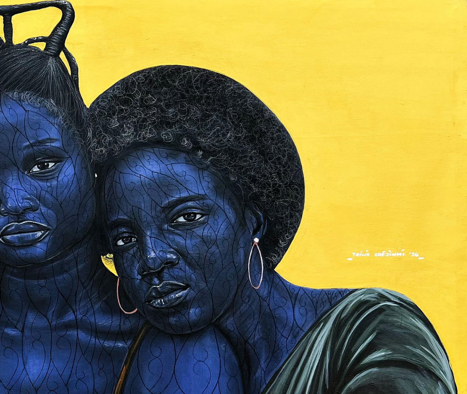 Taiwo Odejinmi, Love Between Friends - 21st Century, Contemporary, Figurative, Portrait, Women, 2024 - 13