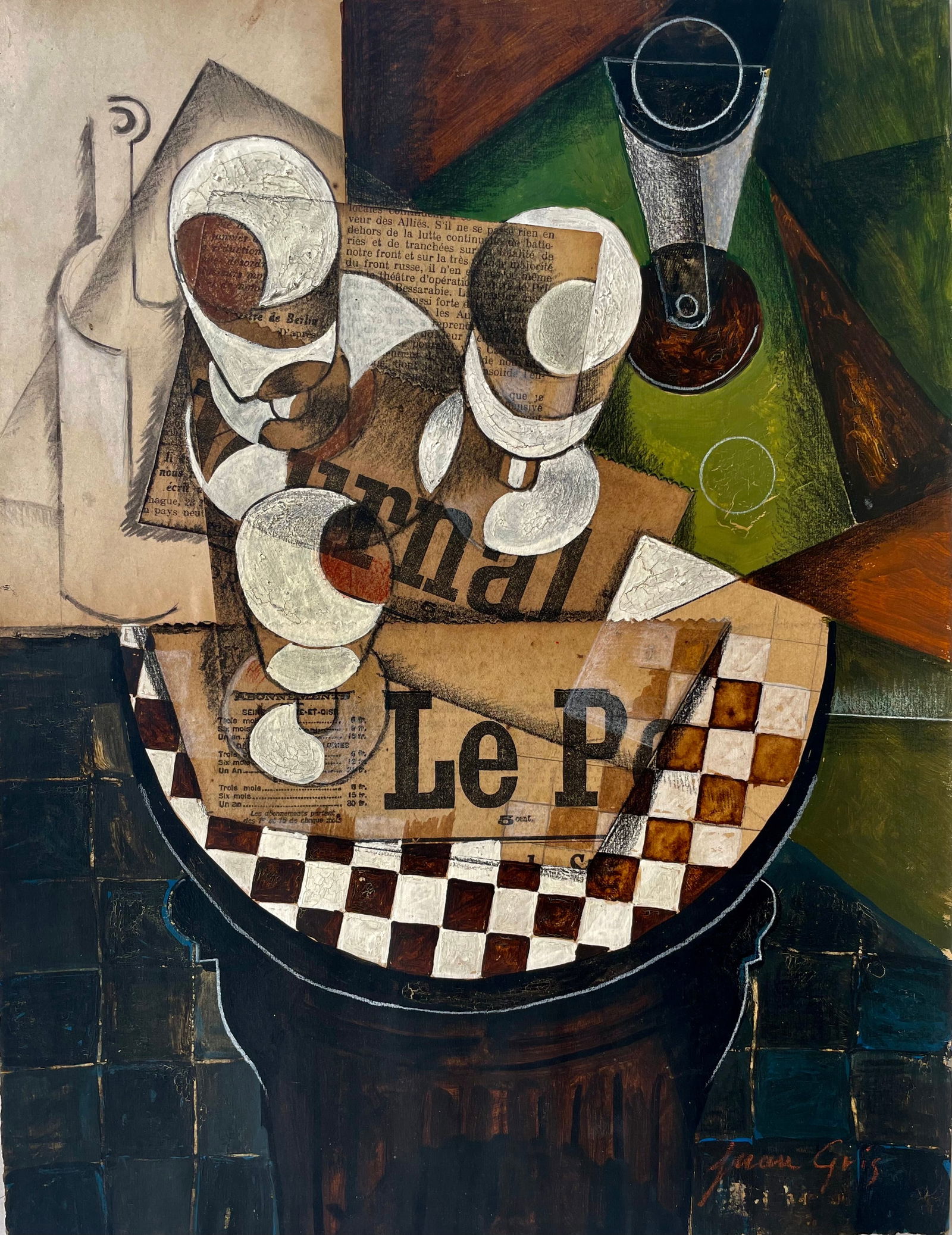 In the Manner of Juan GRIS 1887_1927 (Public Domain). (1 of 5)