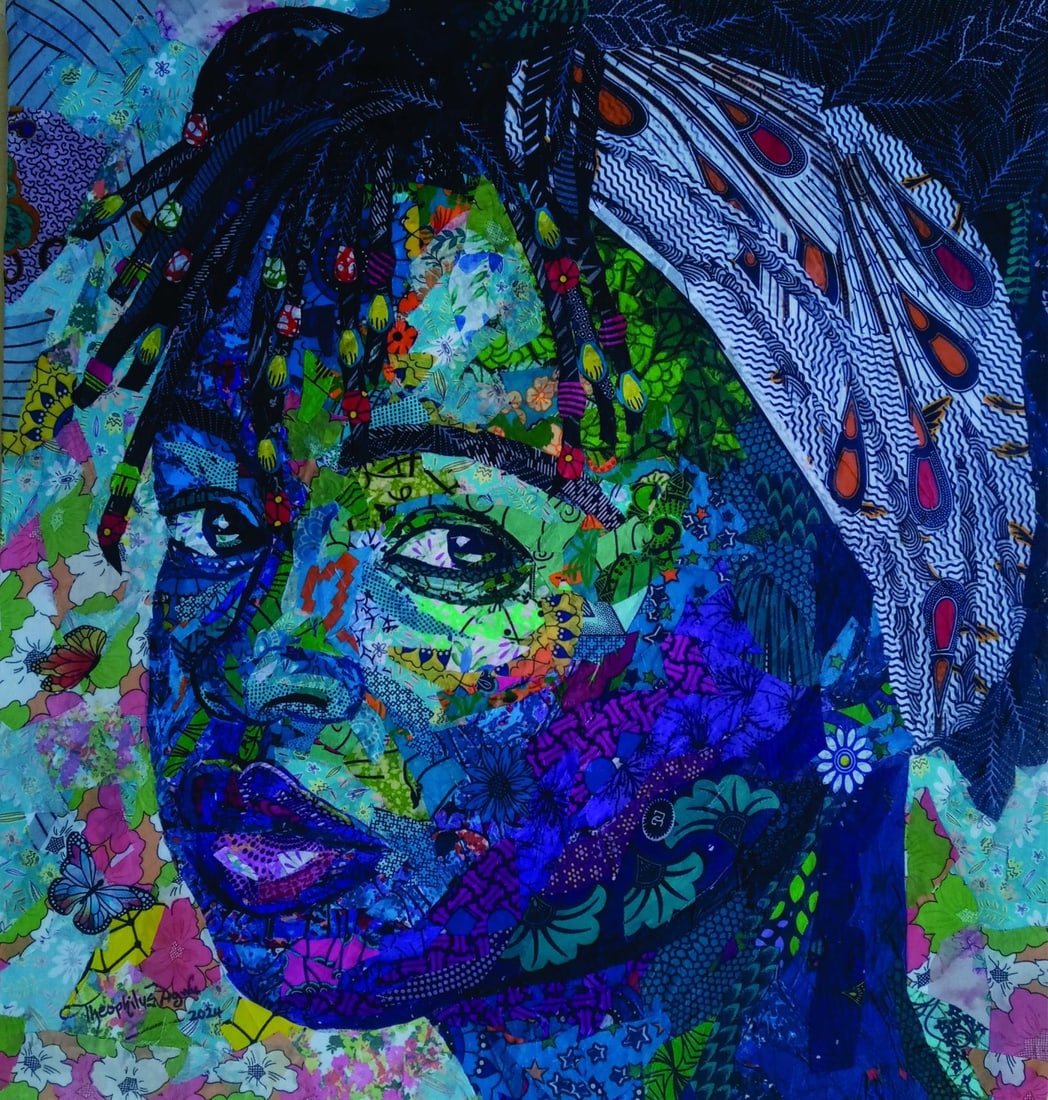 Agwunwa Theophilus, View to Brighter Future -21st Century, Contemporary, Figurative Portrait, Woman, - 4