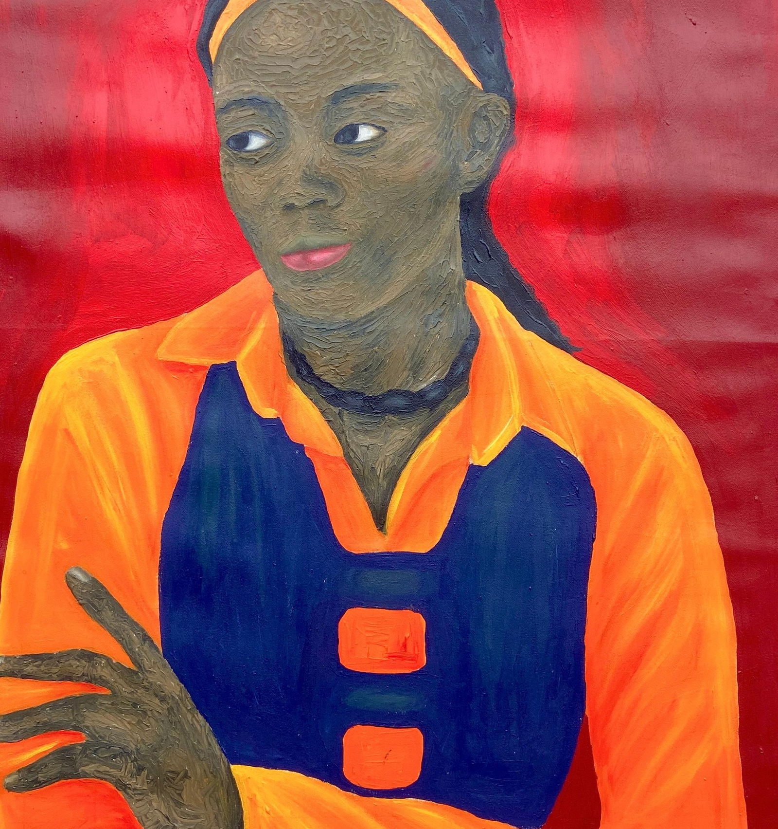 Olaniyi Timothy, While I Wait 2 - 21st Century, Contemporary, Figurative, Portrait, Women, Love, - 3