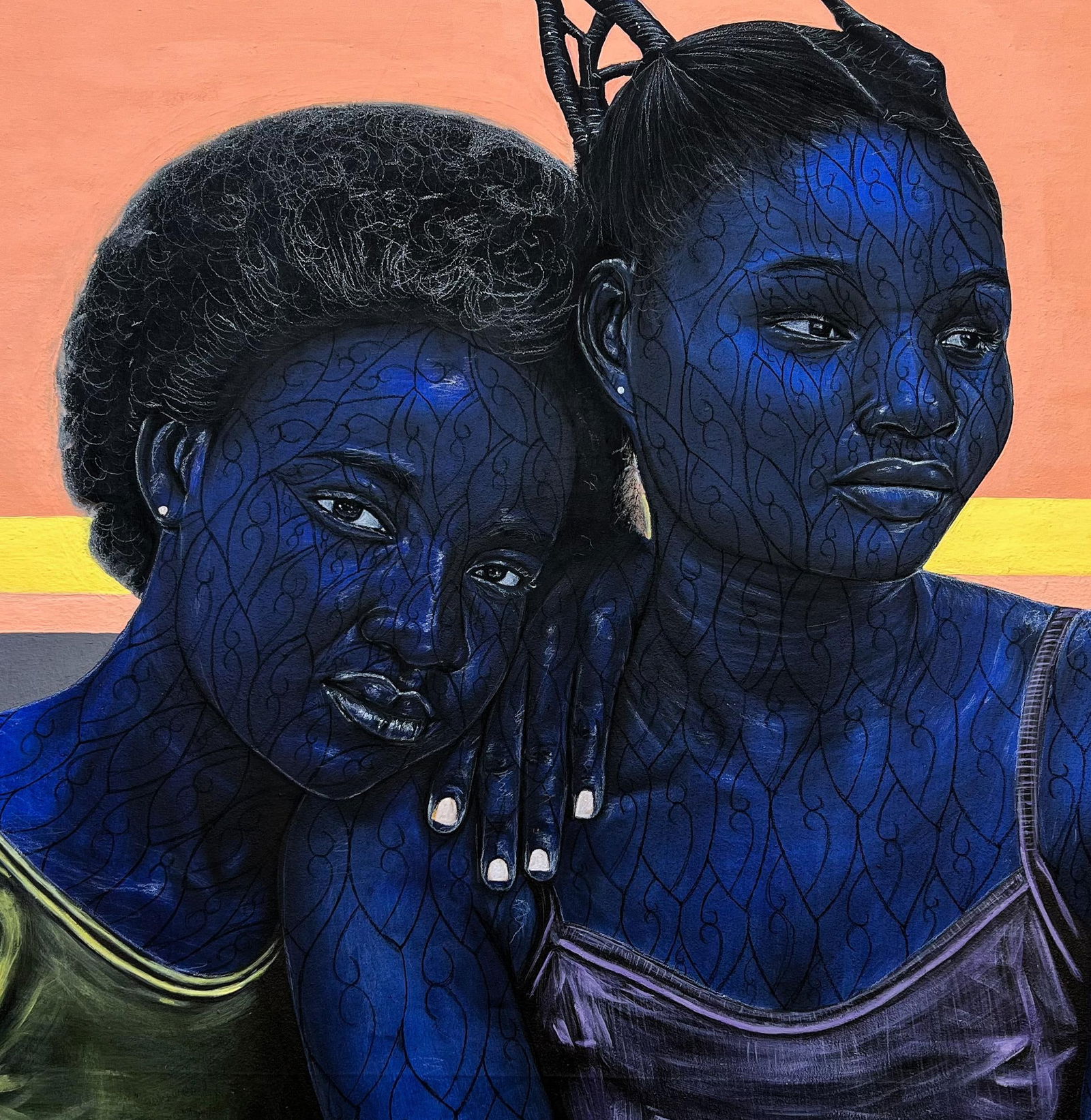 Taiwo Odejinmi, Me and You - 21st Century, Contemporary, Figurative, Portrait, Love Africa Women, - 10