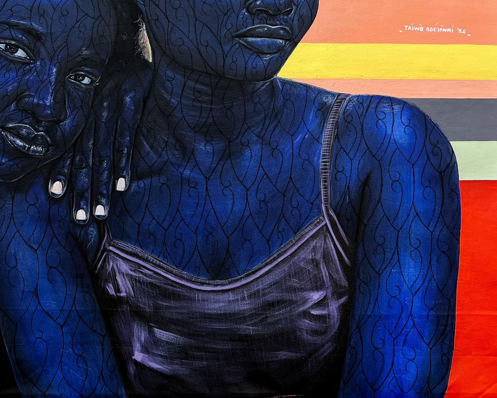 Taiwo Odejinmi, Me and You - 21st Century, Contemporary, Figurative, Portrait, Love Africa Women, - 3