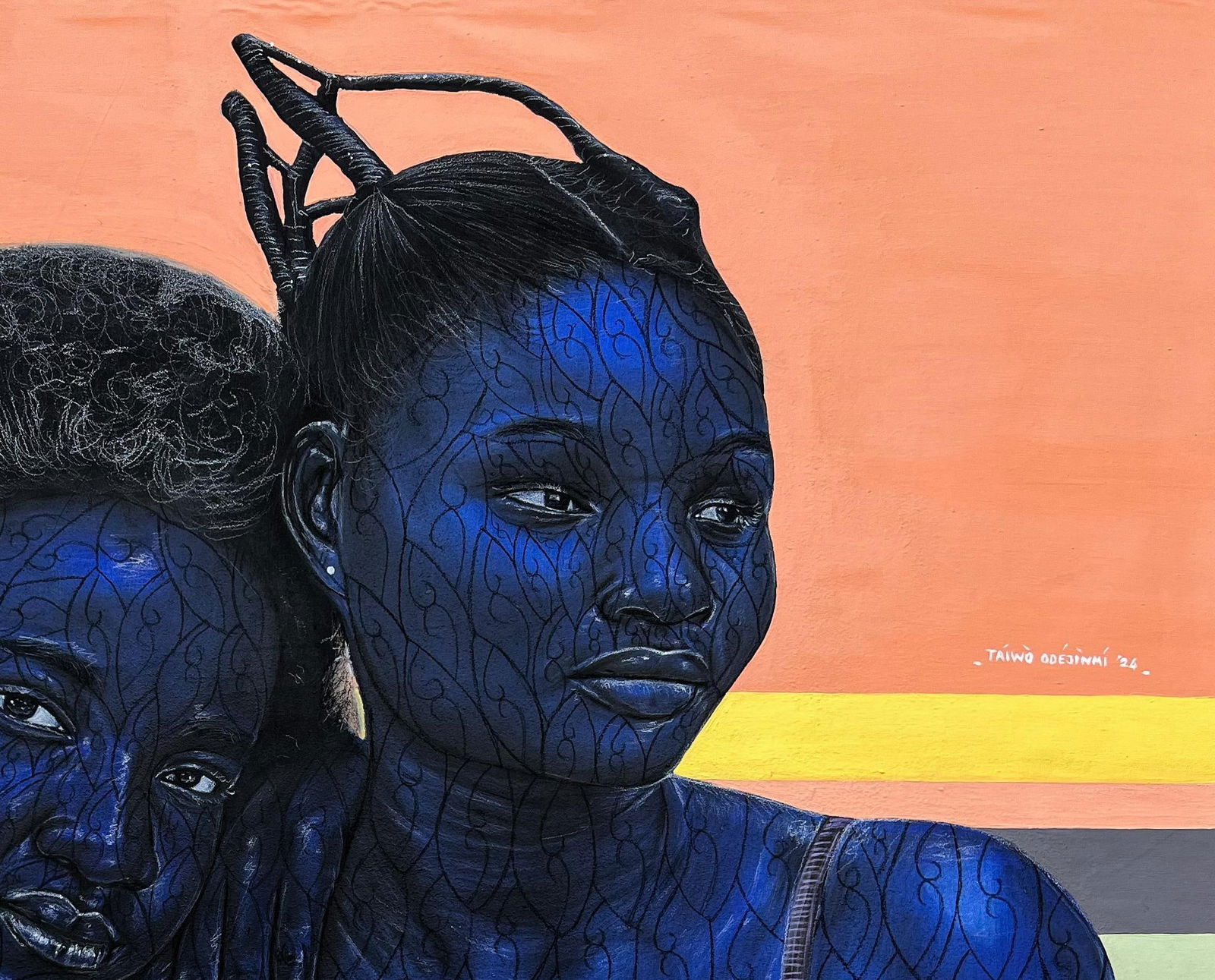 Taiwo Odejinmi, Me and You - 21st Century, Contemporary, Figurative, Portrait, Love Africa Women, - 7