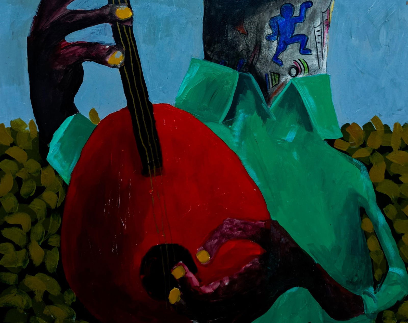 Fredrick Idele, Rhythm of Hope -21st Century, Contemporary, Neo-Expressionism, Mixed Media Music, - 6