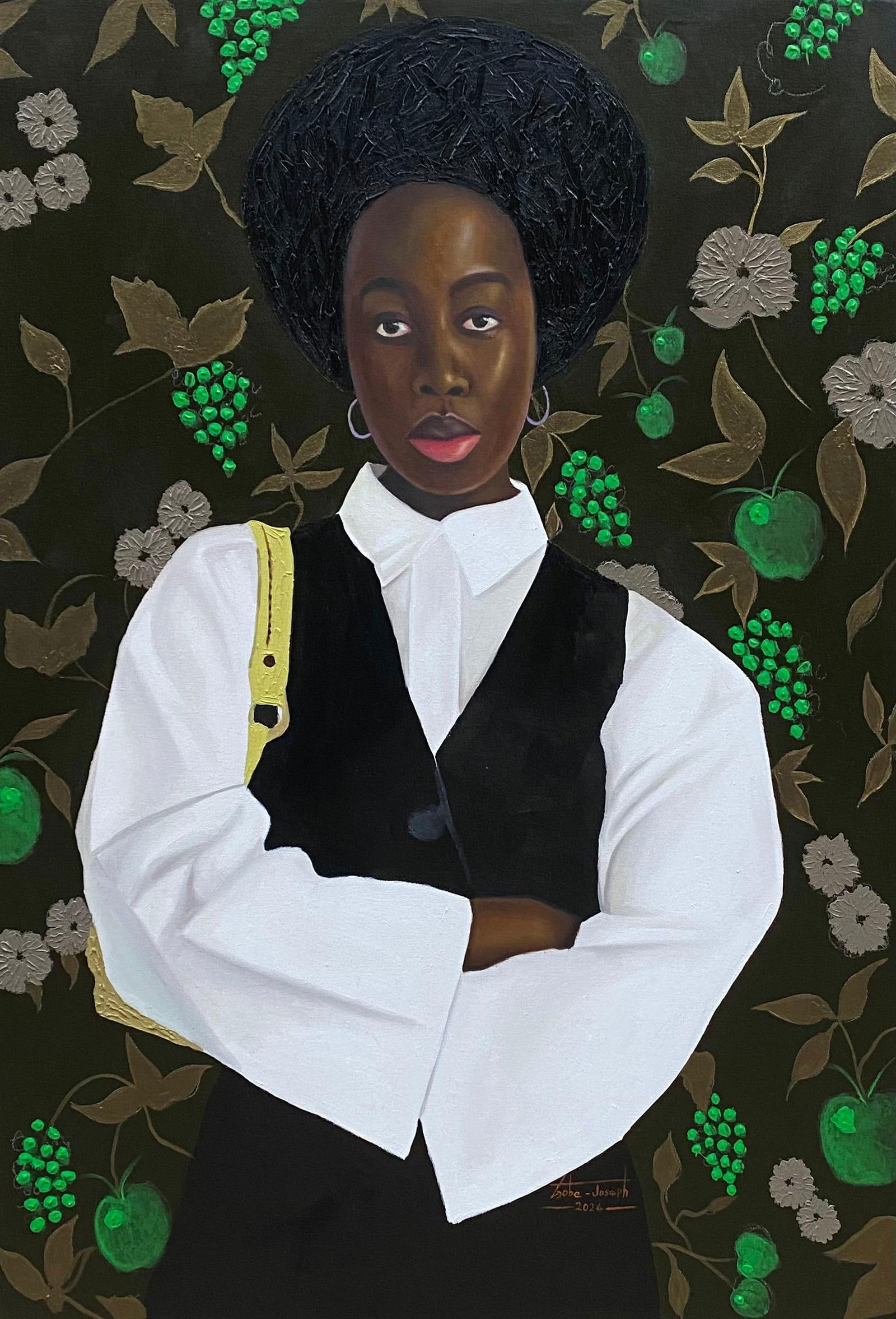 Gobe Joseph, Attitude - 21st Century, Contemporary, Figurative Portrait, Africa Women Fashion, 2024 - 4