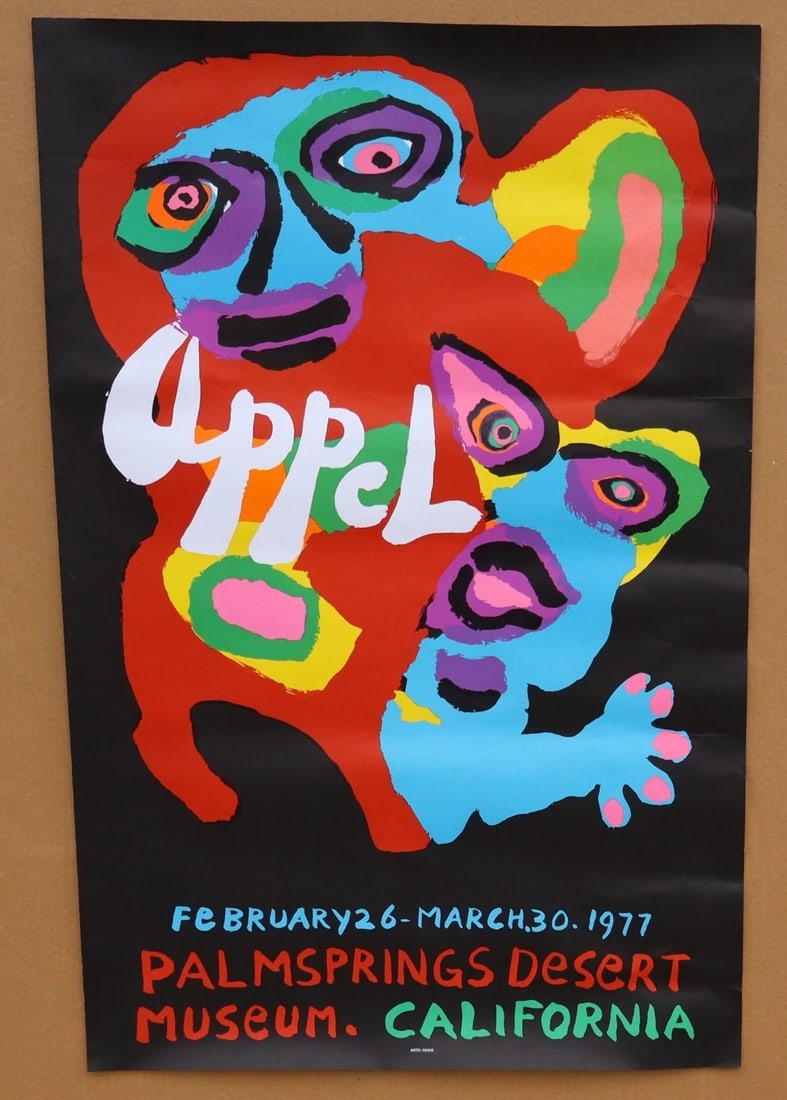 Karel Appel MCM 1977 Palm Springs Desert Museum Exhibition Lithograph Poster (1 of 3)