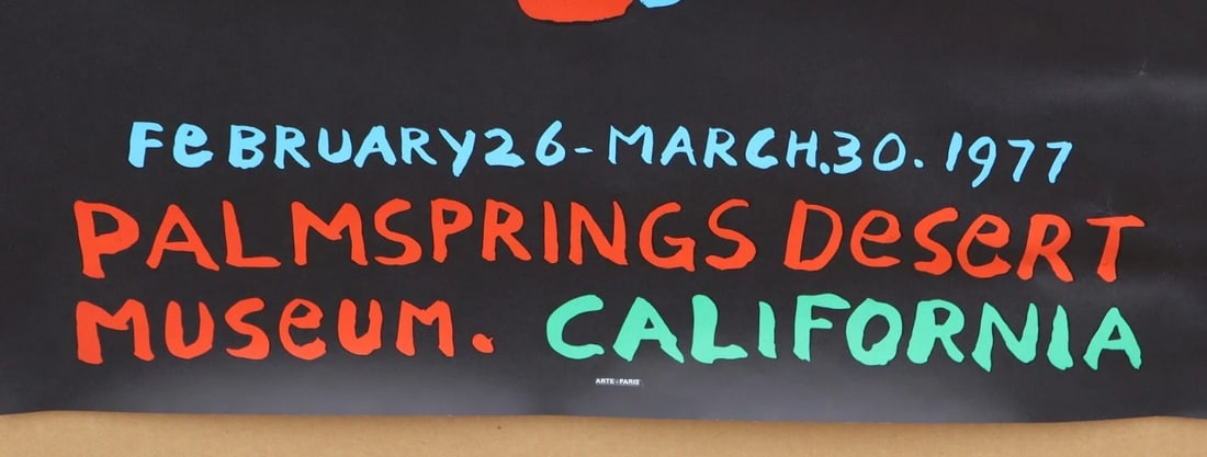 Karel Appel MCM 1977 Palm Springs Desert Museum Exhibition Lithograph Poster - 3