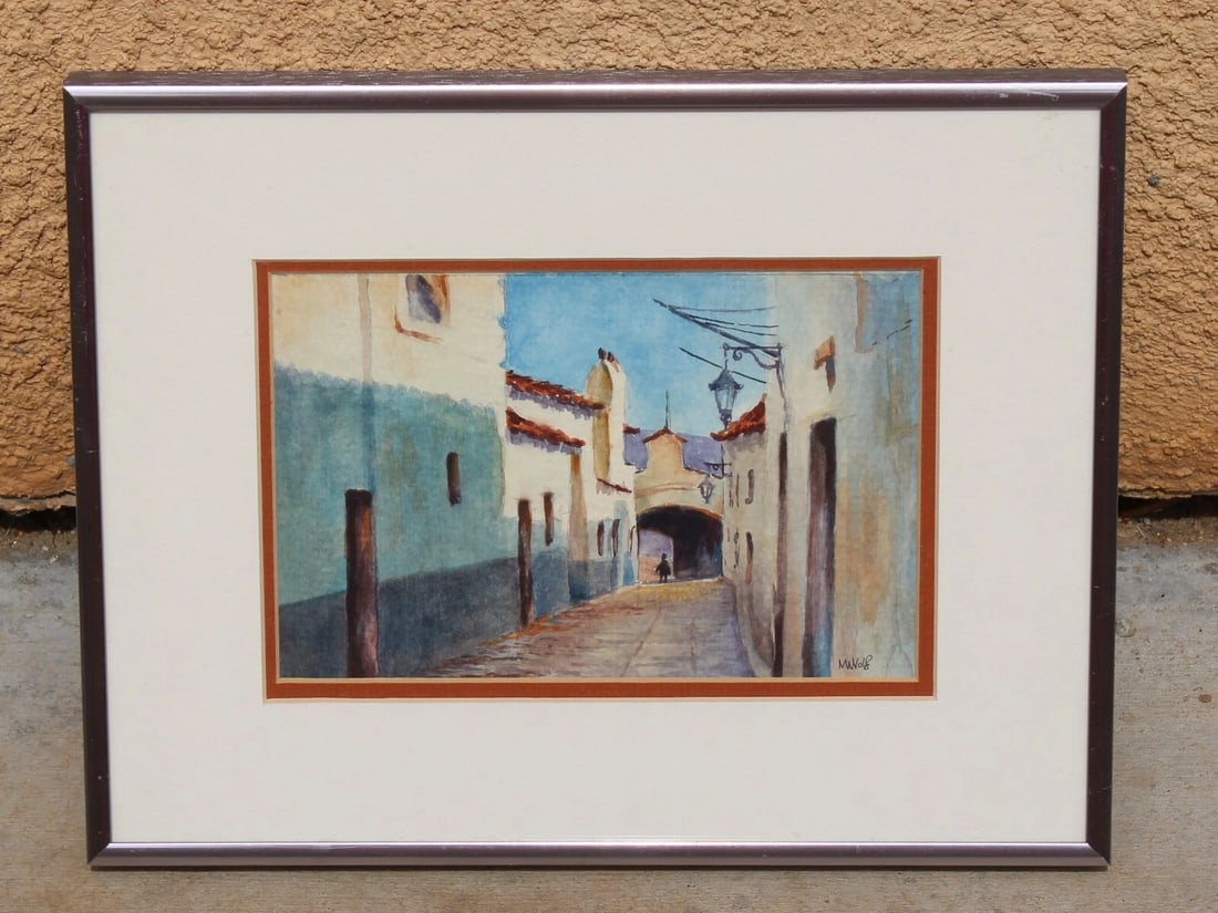 MEL WOLF Spanish Corridor watercolor - 3