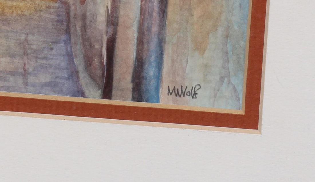 MEL WOLF Spanish Corridor watercolor - 5