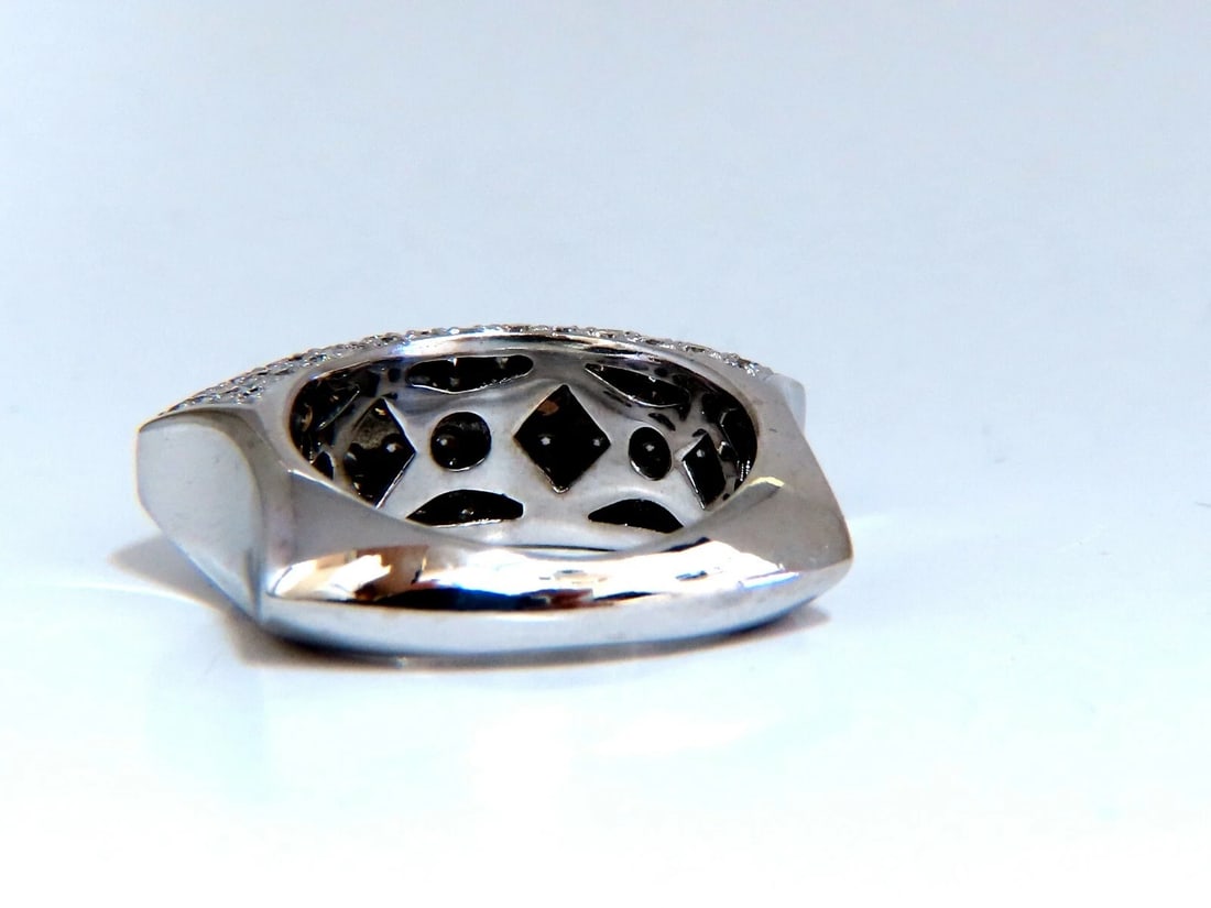 1.84ct natural fancy orange brown Arch dome mod edge deco ring 18kt** - 5