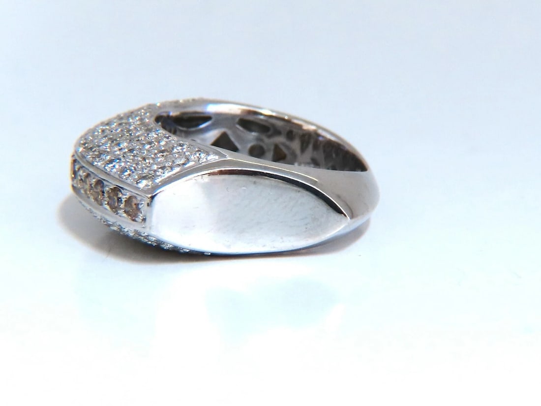 1.84ct natural fancy orange brown Arch dome mod edge deco ring 18kt** - 8