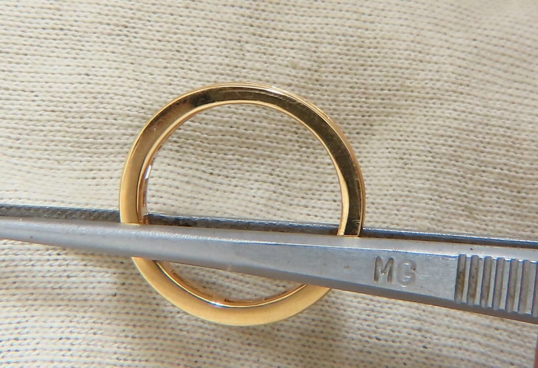 2.20ct. natural baguette diamonds eternity ring 14kt Gold 3.8mm size 8.5 ** - 5