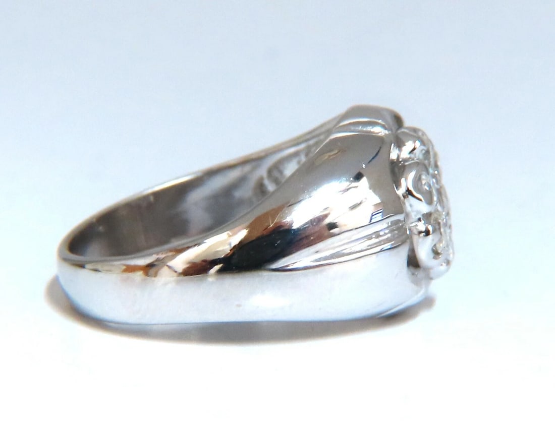 .55ct Natural Round Diamonds Cluster Ring 14kt - 4