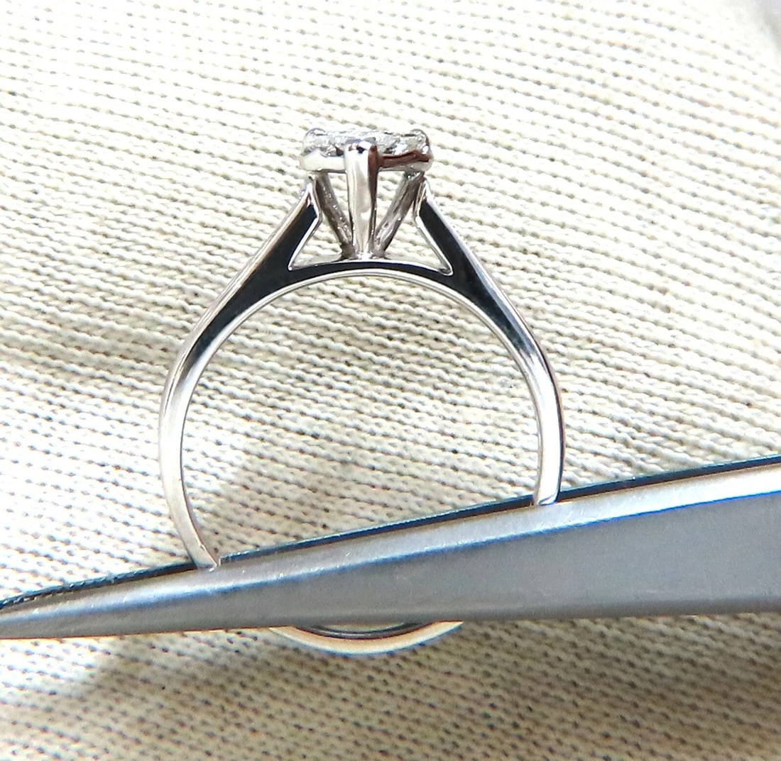 .60ct Princess & Round Raised Cluster Ring 14kt - 4