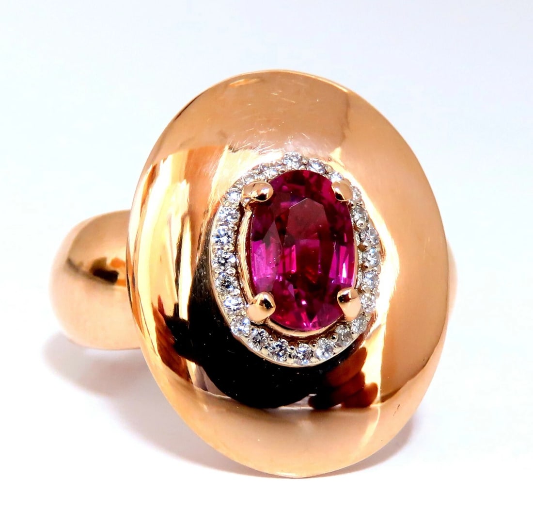 GIA Certified 1.19ct oval cut red No Heat Ruby diamonds ring 14kt**: Title: GIA Certified 1.19ct oval cut red No Heat Ruby diamonds ring 14kt** Description: MAGNIFICENT JEWELS GIA Certified 1.19Ct Natural Ruby Ring Report: 6193270038 Oval cut Clean Clarity 7.47 X 4.88