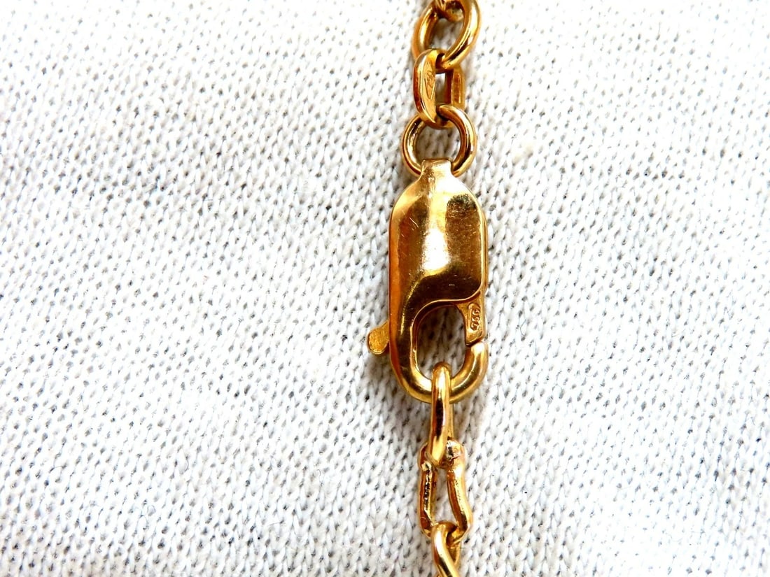 10.12ct Natural Sapphire Emerald & Diamonds Enamel Fish Pendant 18kt ** - 10