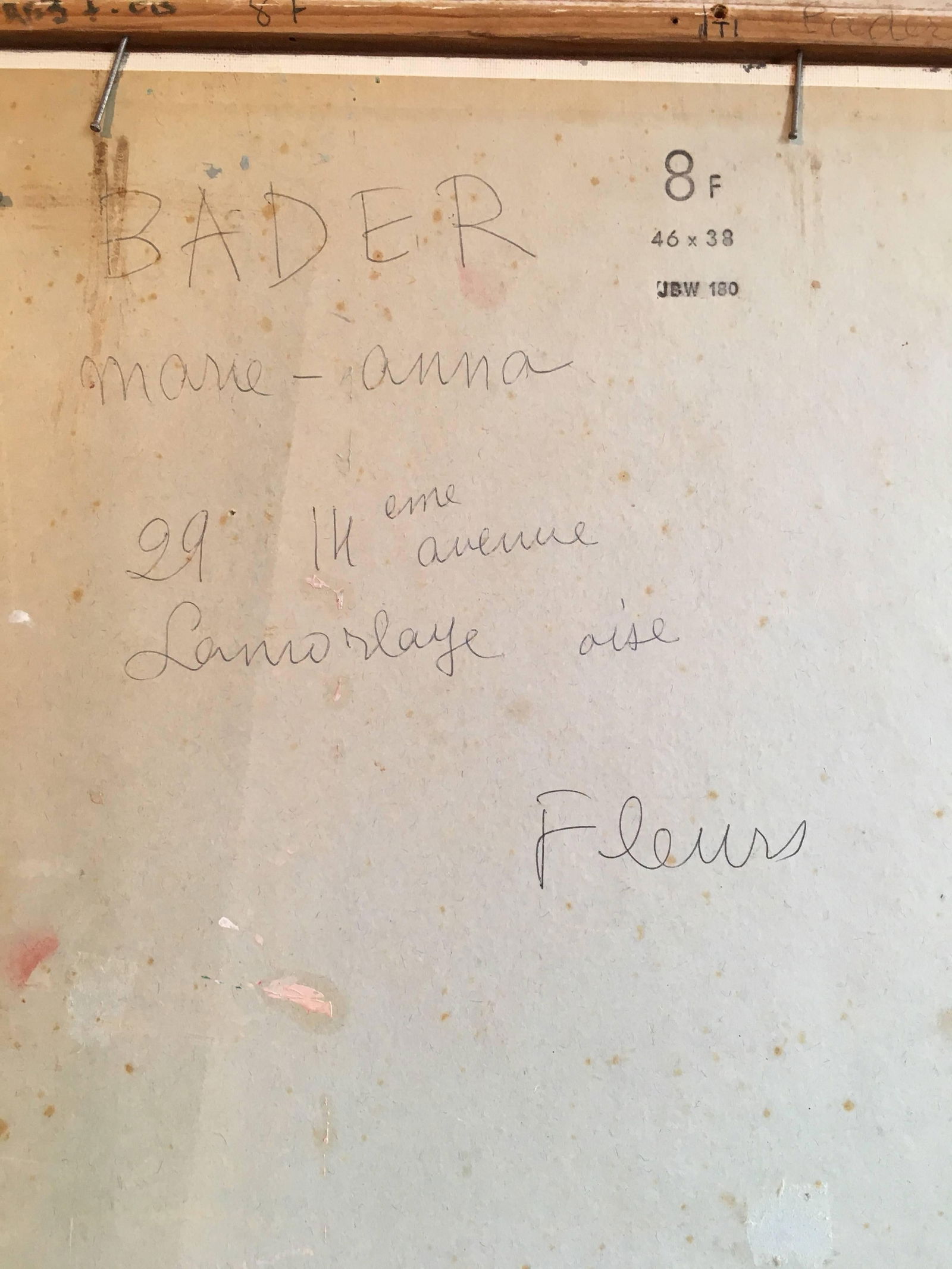 Fleurs' French Bouquet, Impressionist Oil Painting, Signed Mid-20th Century - 10