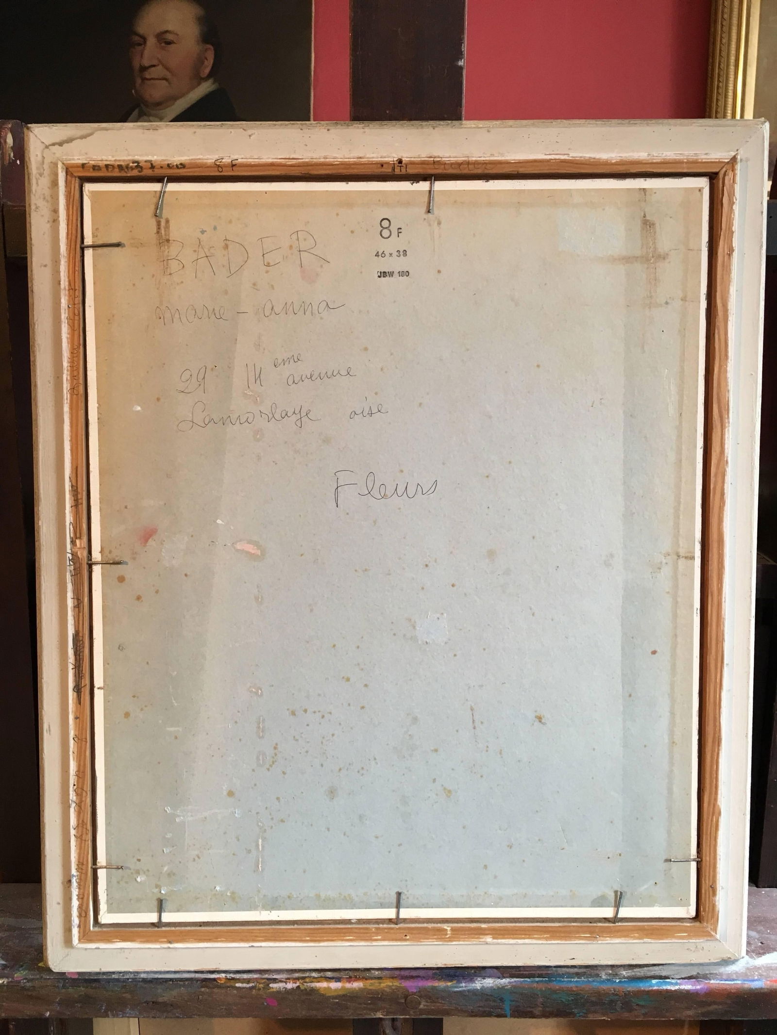 Fleurs' French Bouquet, Impressionist Oil Painting, Signed Mid-20th Century - 2