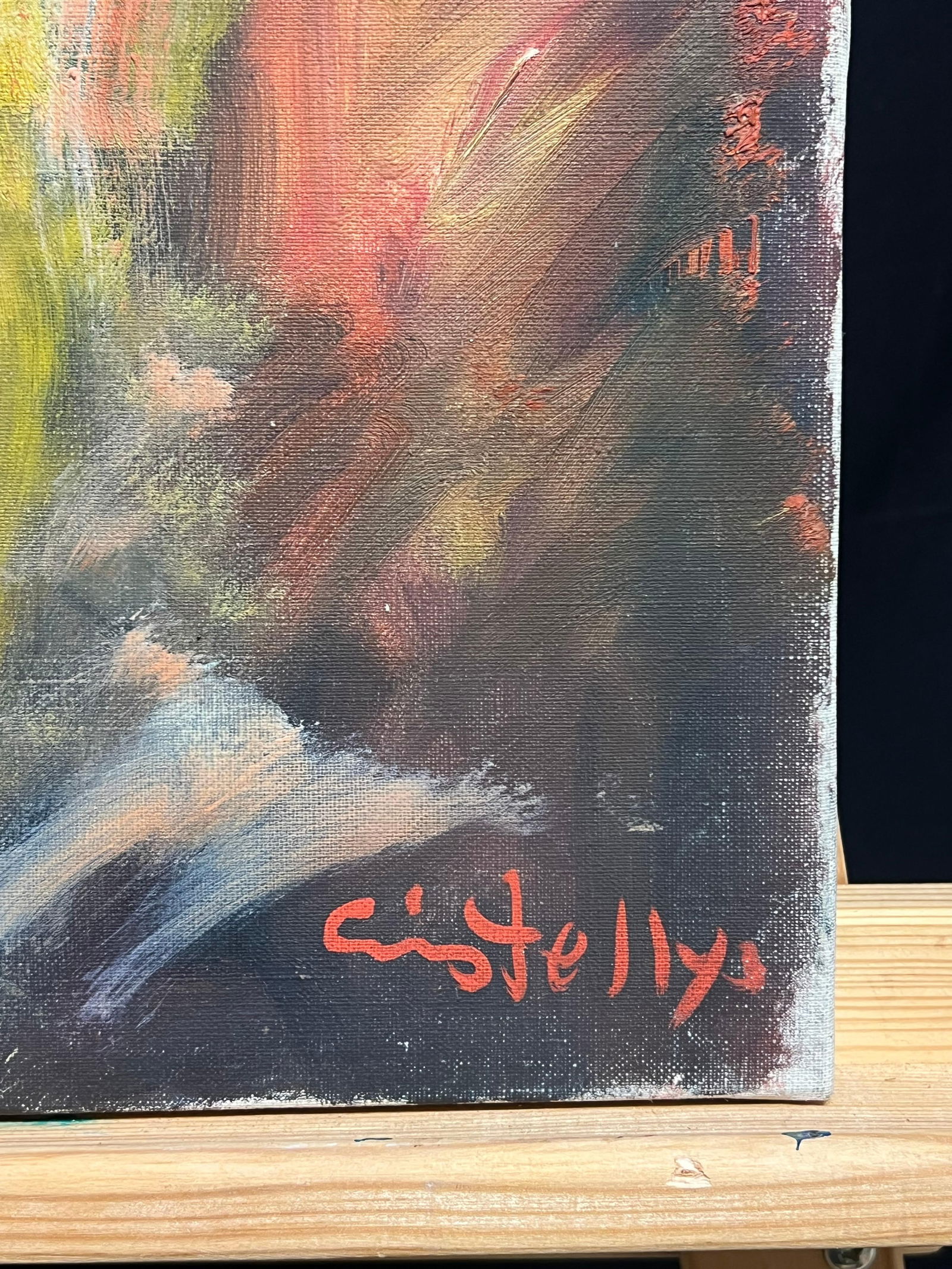 ‘Rita’ Spanish Flamenco Dancer in Fiery Motion Vibrant Signed Oil Painting C.1960's - 8