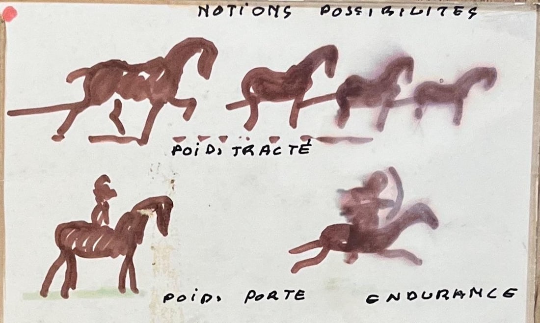 Notions Possibilités Study of Horse Gaits and Motion by Robert Ladou 20th century - 4