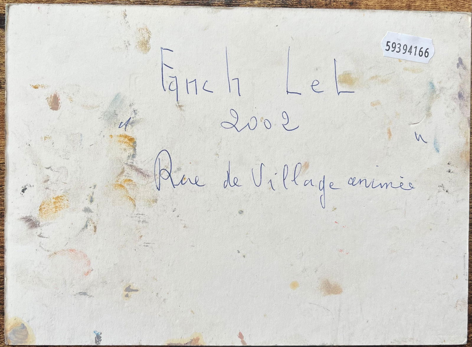 Rue de Village animée French Oil Painting of a Village Street Scene 2002 - 13