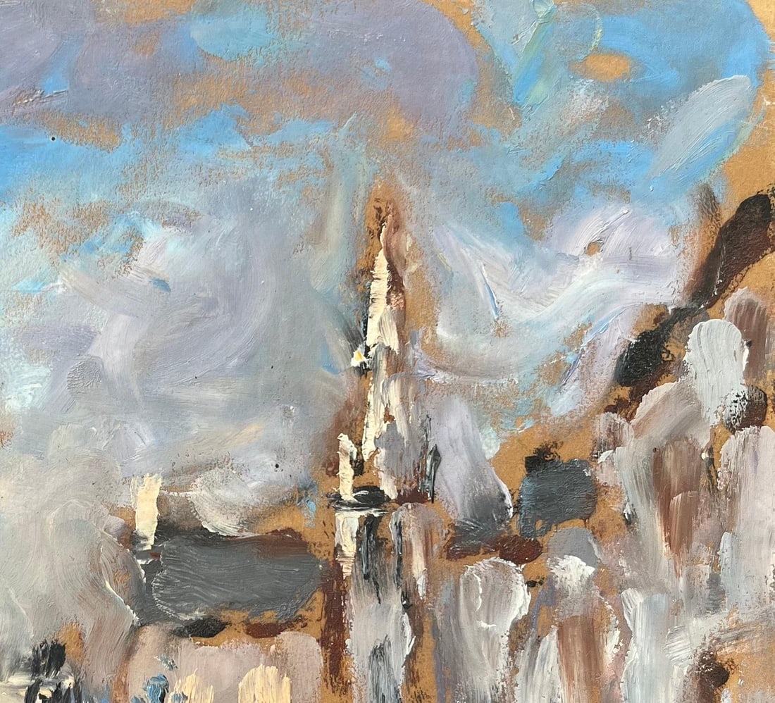 Rue de Village animée French Oil Painting of a Village Street Scene 2002 - 19