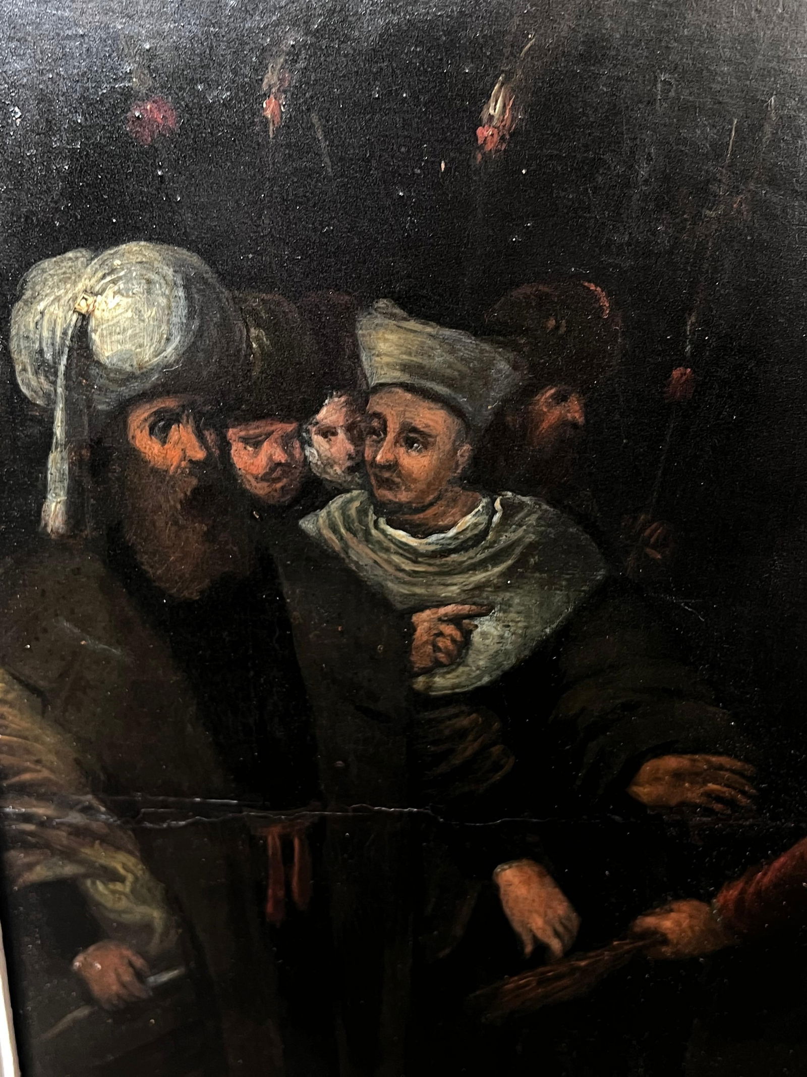 17th Century Flemish Baroque Old Master Oil on Panel Flagellation of Christ 17th century - 9