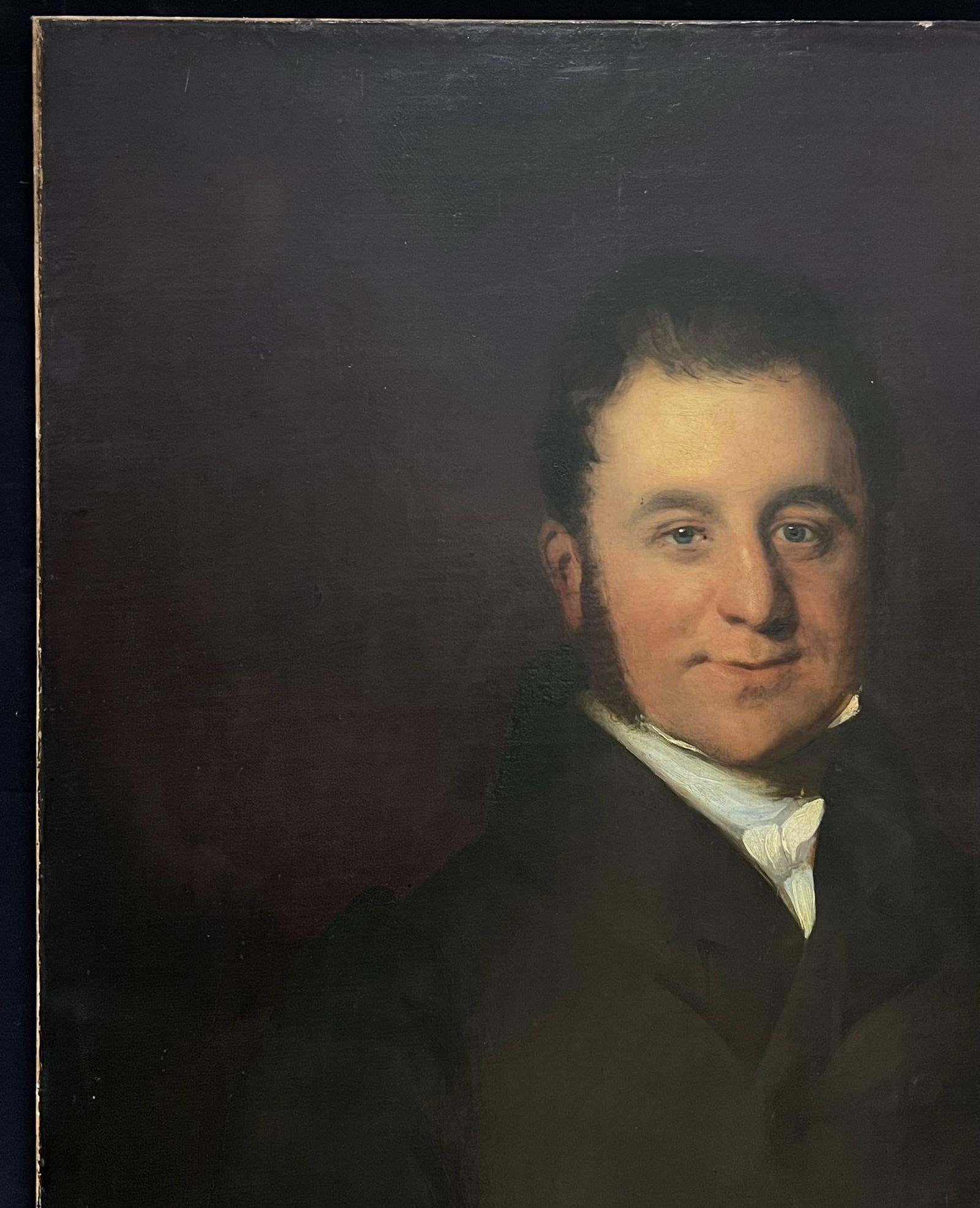 1830's British Oil Painting Large Portrait of a Distinguished Gentleman 19th Century - 2