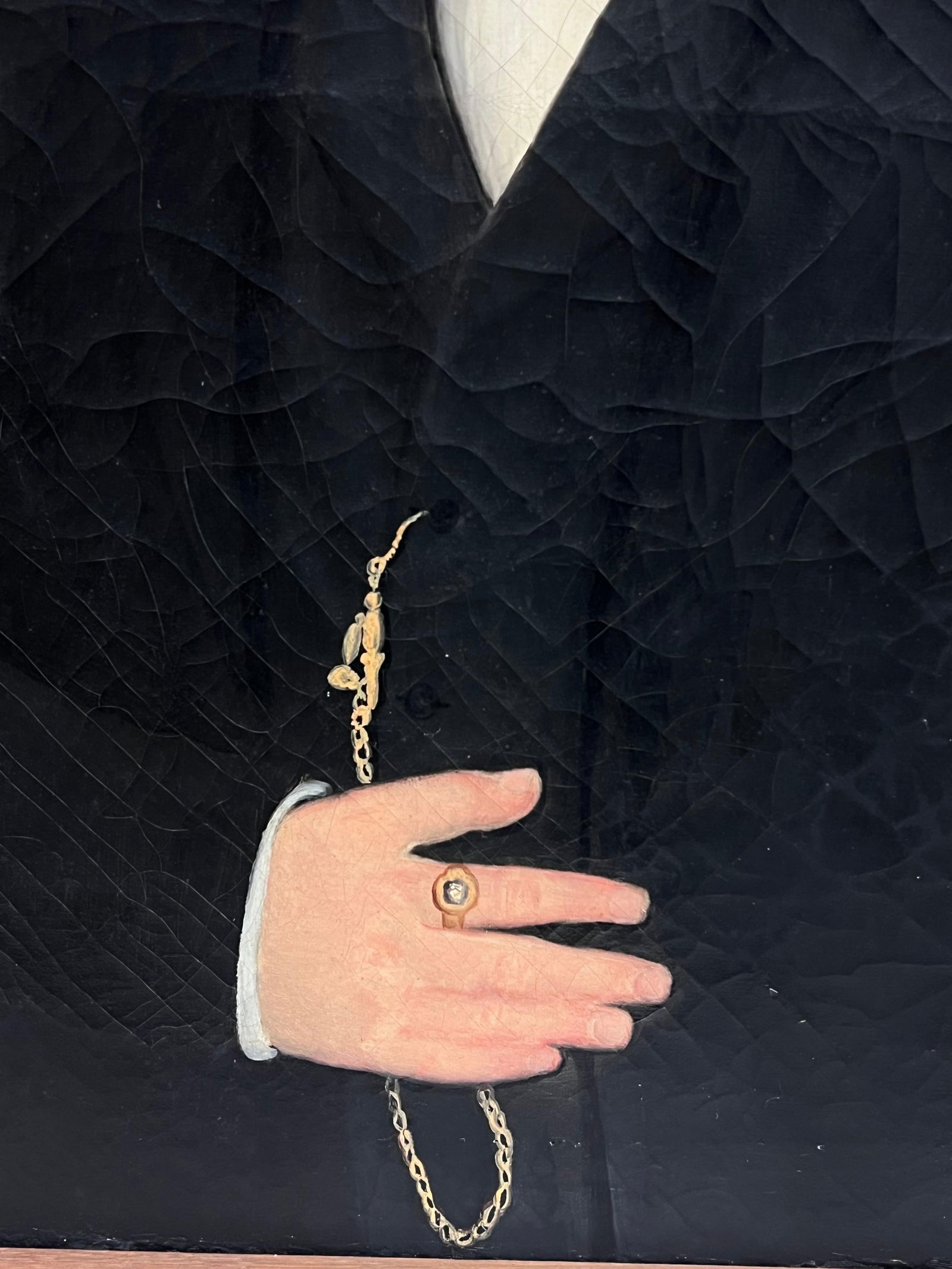 1850's Large Mid 19th Century French Portrait of a Young Gentleman Signed Oil 1855 - 7