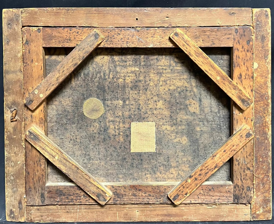 18th Century French Oil Artist Painting Figure Model Classical Garden Scene 18th Century - 3