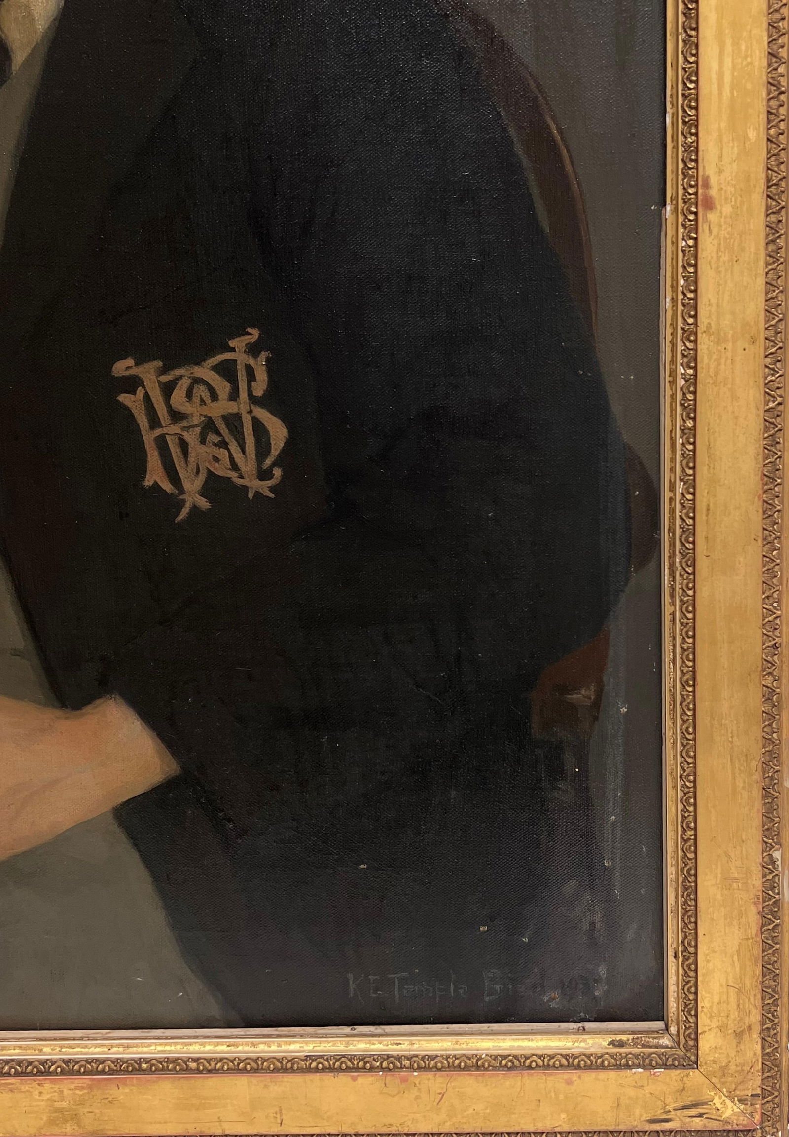 1930's British Oil Painting Portrait of Westminster School Boy in Uniform 1931 - 9