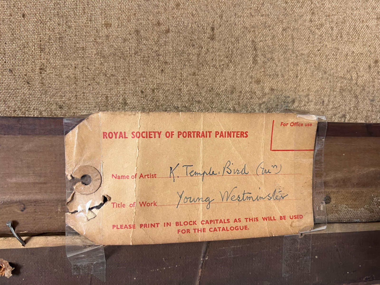 1930's British Oil Painting Portrait of Westminster School Boy in Uniform 1931 - 13